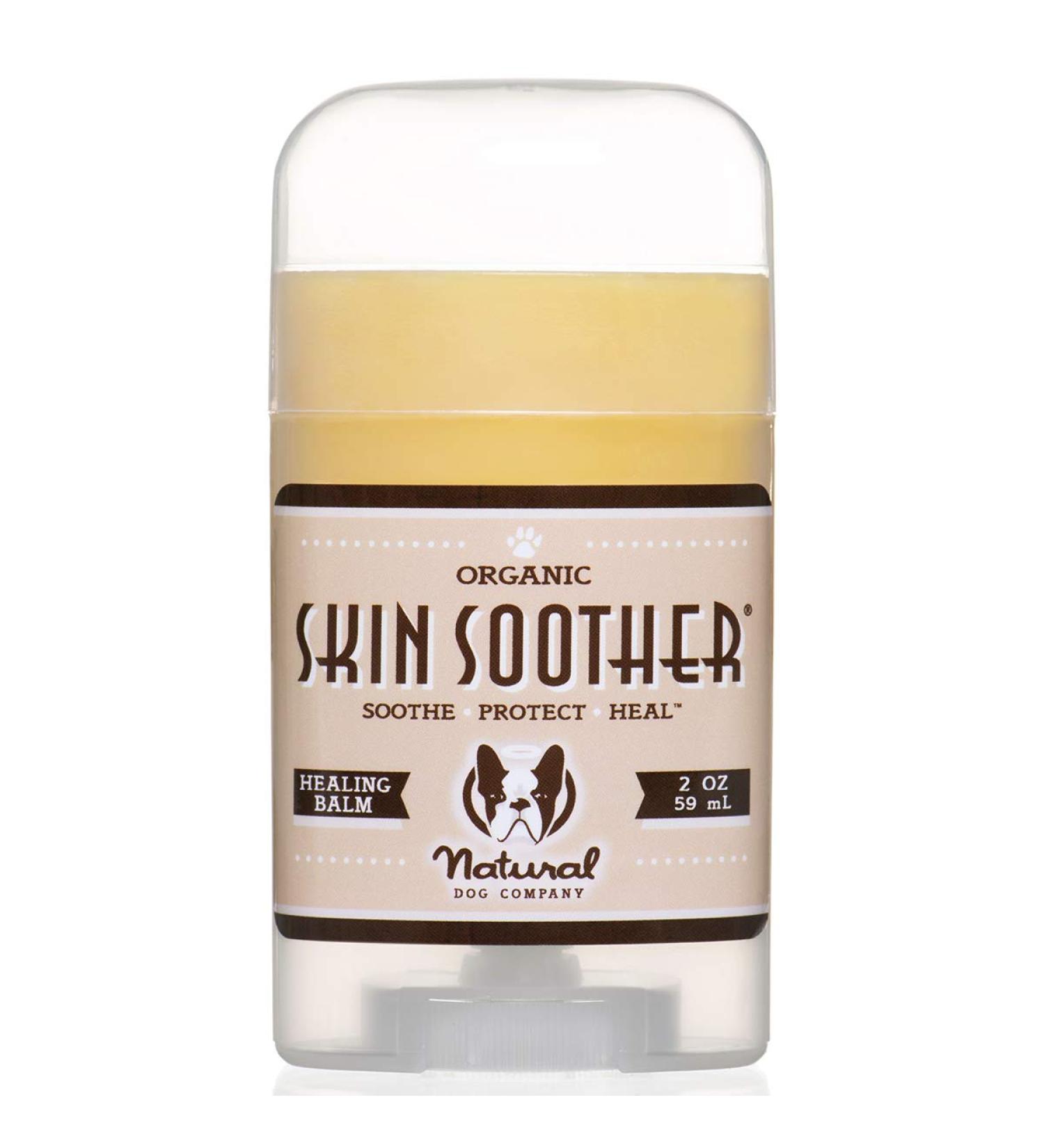 Natural Dog Company Skin Soother Stick 2 oz | Healing Balm with Almond Oil, Lavender, Cocoa Butter, Vitamin E | Hot Spot & Allergy Treatment - Buy Online on GoSupps.com