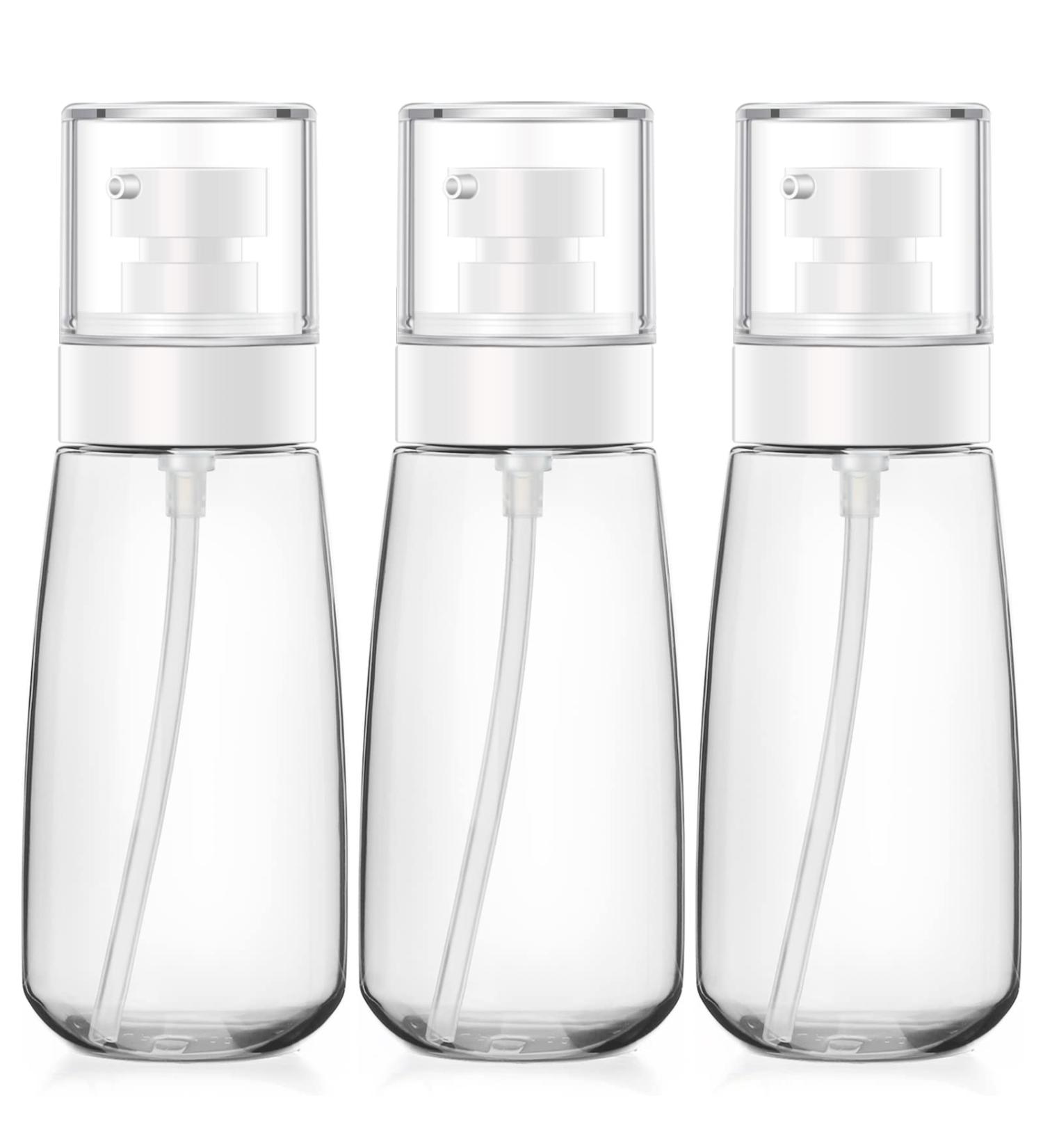 Segbeauty 3-Piece Travel Lotion Bottle Set - 100ml Clear Dispenser for Shampoo Conditioner & Cosmetics | Perfect for Travel - Buy Online on GoSupps.com