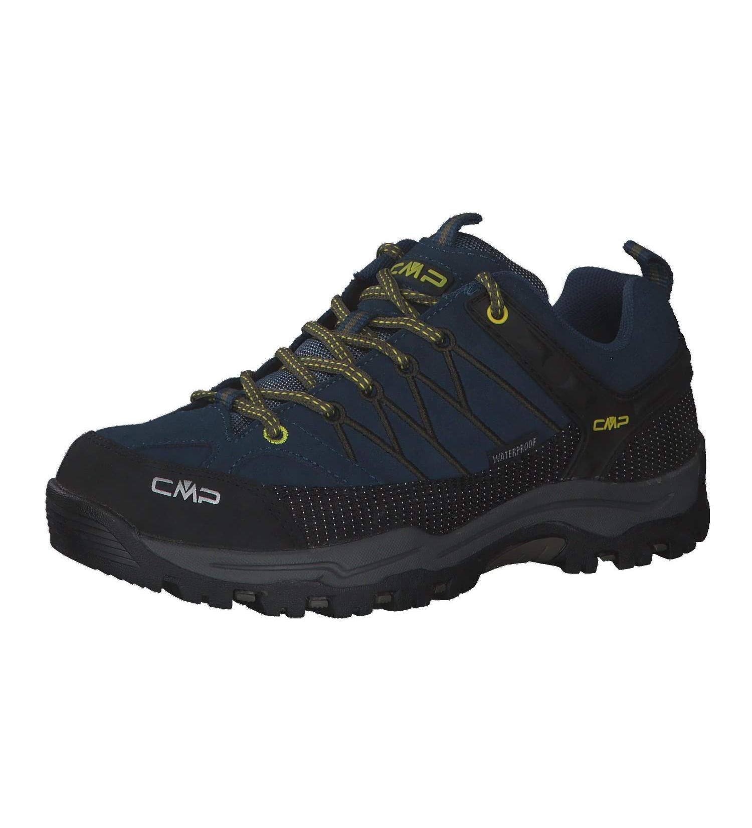 CMP Rigel Boys Trekking & Hiking Shoes - 38 EU - Blue Ink & Yellow - Best for Outdoor Adventures - Buy Online on GoSupps.com