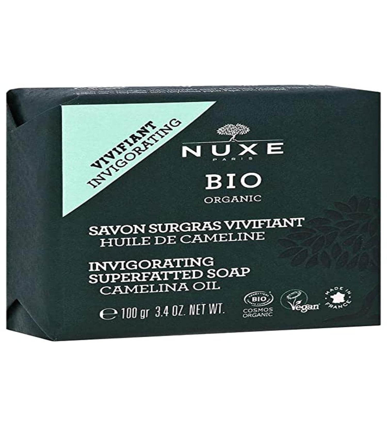 Organic invigorating superfatted soap 100G Bio Nuxe