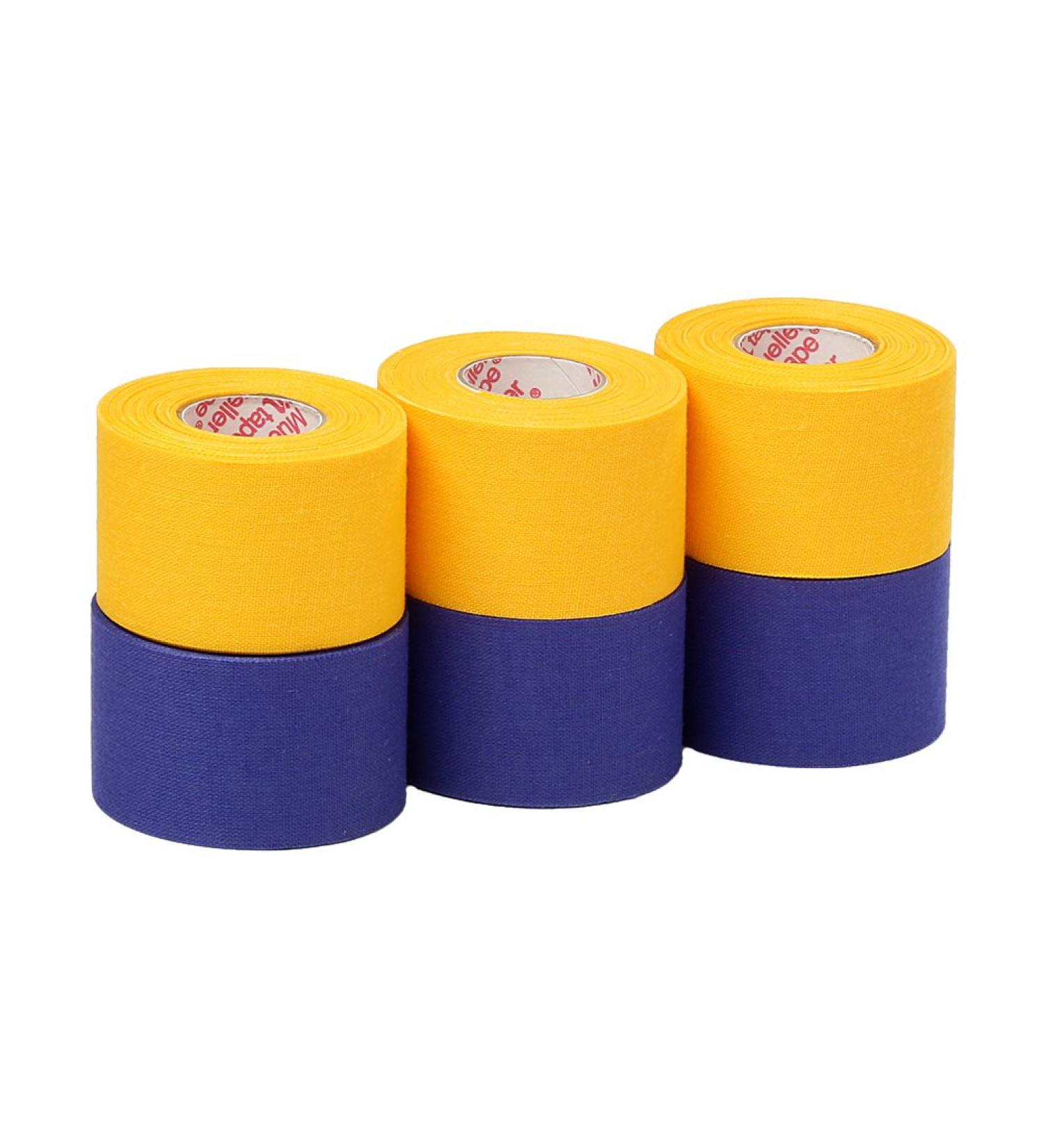 Mueller Athletic Tape Sports Tape Gold and Blue 6 rolls