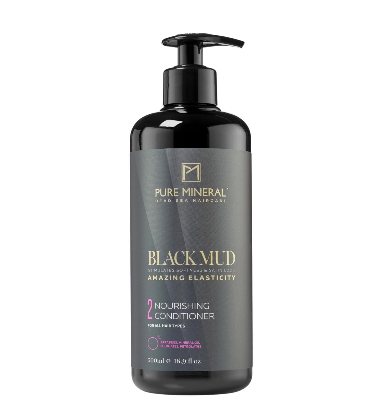 Pure Mineral - Dead Sea Mud Conditioner for Hydrated Hair - Nourishing Soothing Revitalizing - Free of Sulfates Parabens Petrolates - 500ml - Buy Online on GoSupps.com