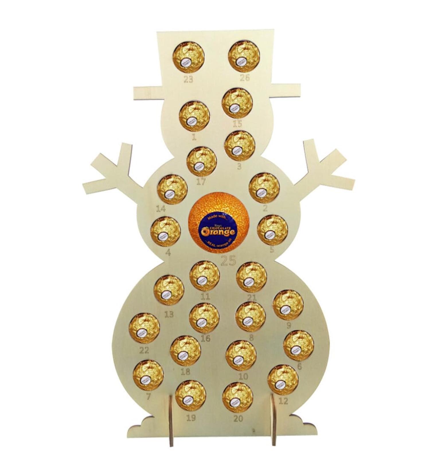 OHPHCALL 1pc calendars DIY Advent Calendar Chocolate Calendar Xmas Chocolate Rack Decorate Christmas As Shown 27X12X40CM - Buy Online on GoSupps.com