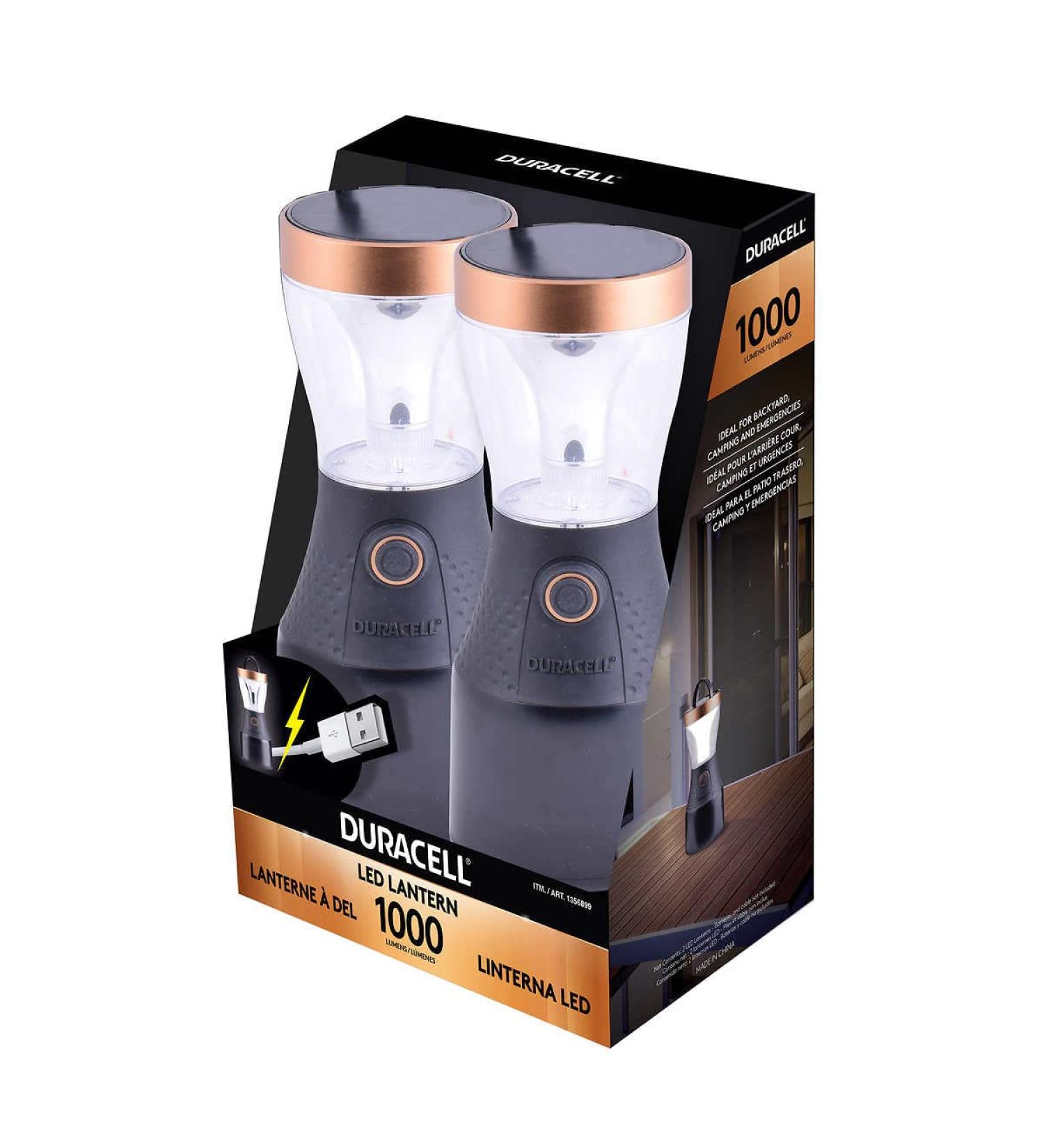 Duracell 1000 Lumen Lantern 2 Pack - Bright LED Camping Lights - Buy Online on GoSupps.com