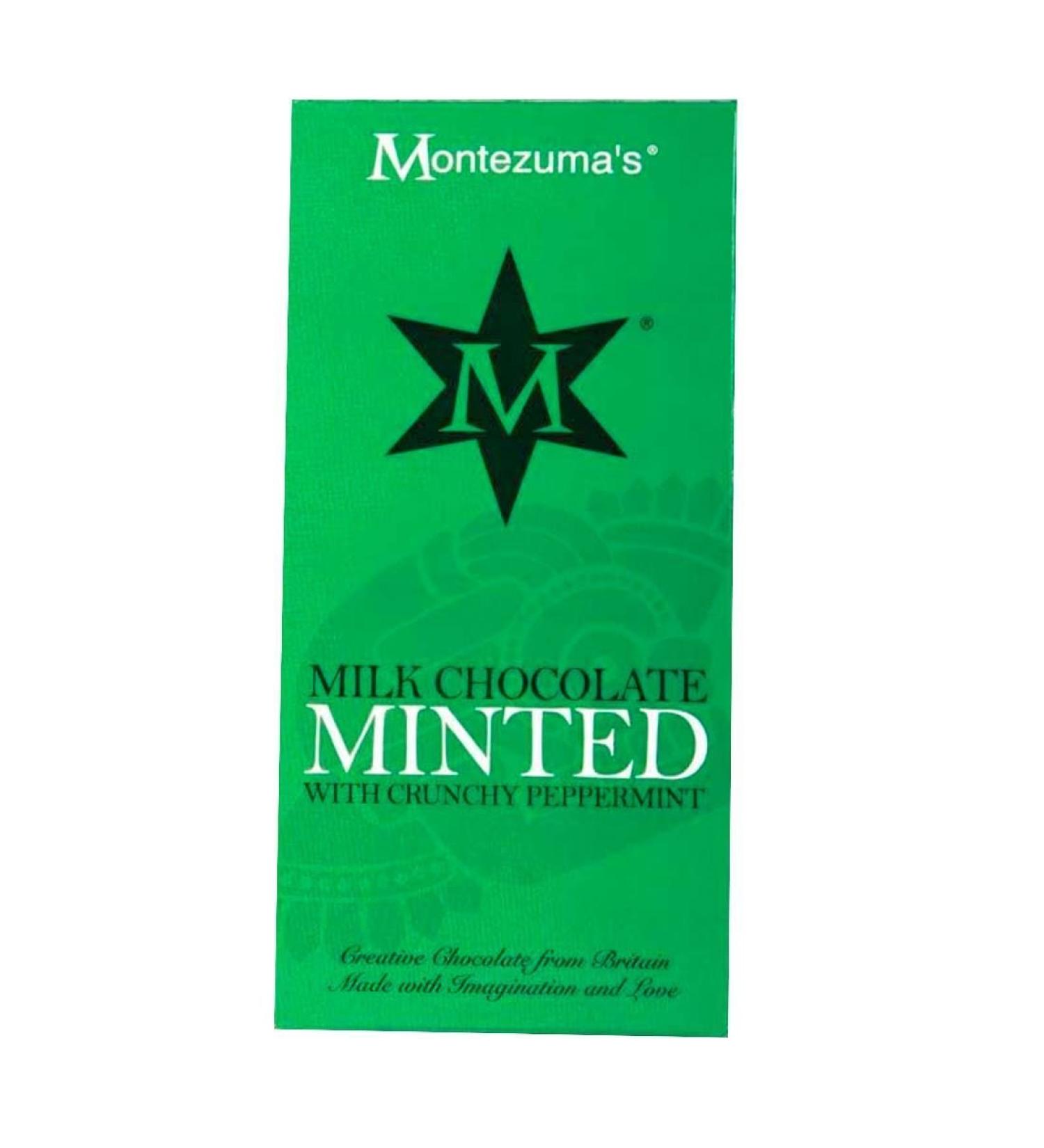Montezuma Montezuma'S | Chocolate with Mint Milk | 8 x 100g