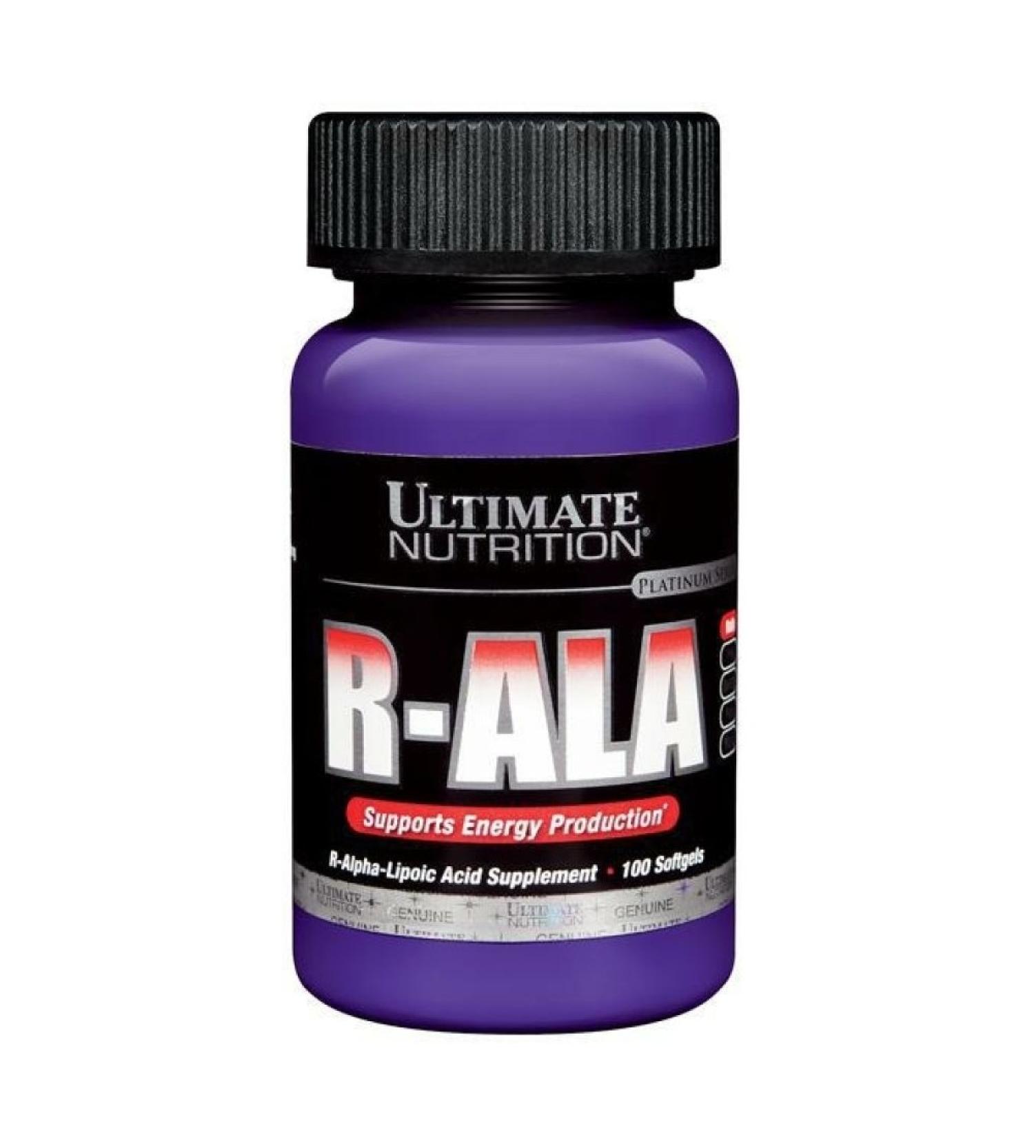 Ultimate Nutrition R-ALA Softgels 100 Gels