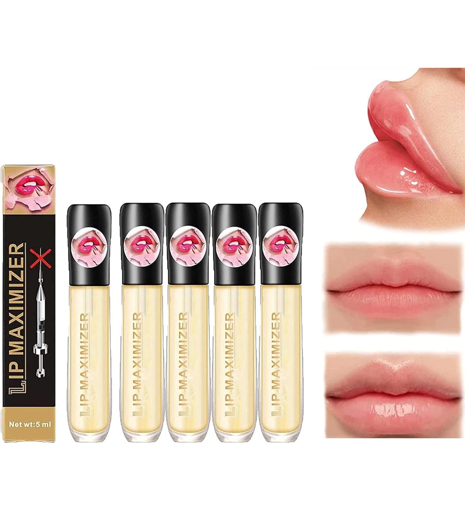 Lip Plumper Vitamin E Lip Plumping Serum Lip Maximizer Hyaluronic Lip Plumper Lip Enhancer Plumper Lip Care Serum Lip Repairing Reduce Lip Fine Lines (5pcs) - Buy Online on GoSupps.com