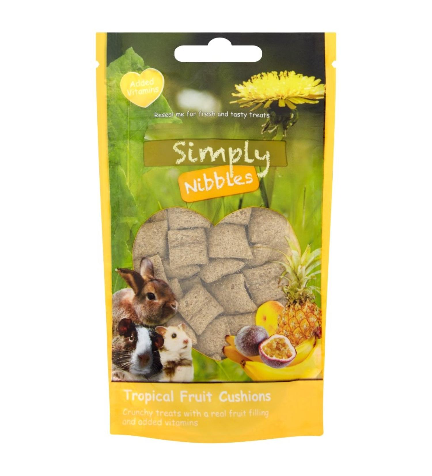 Rosewood Simply Nibbles Tropical Fruits Cushions 50g Tropical Fruits 50 g (Pack of 1)