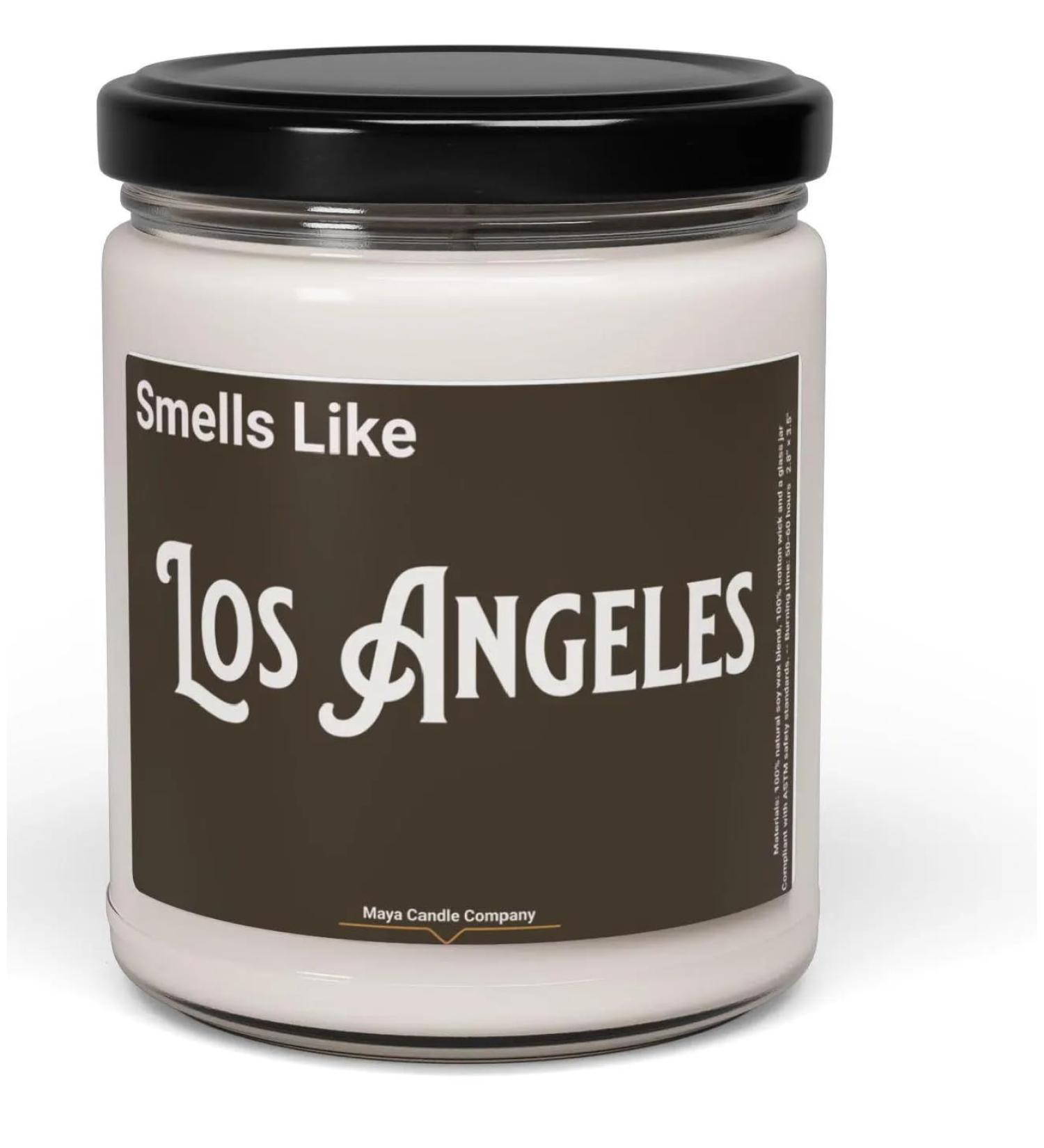9 oz Scented Candle - Los Angeles Inspired Scents | Natural Soy Wax | Eco-Friendly Gift | Hand-Poured | 7 Unique Fragrances Available - Buy Online on GoSupps.com