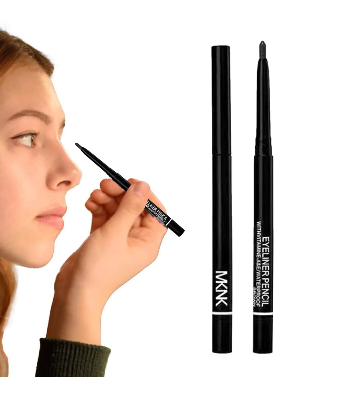 Colored Eyeliner Pencil Eye Shadow Pencils Eyeliner Pens | Anti-Sweat Under Eye Eyeliner Pencil Automatic Rotation Eyeliner Eye Makeup for Black - Buy Online on GoSupps.com