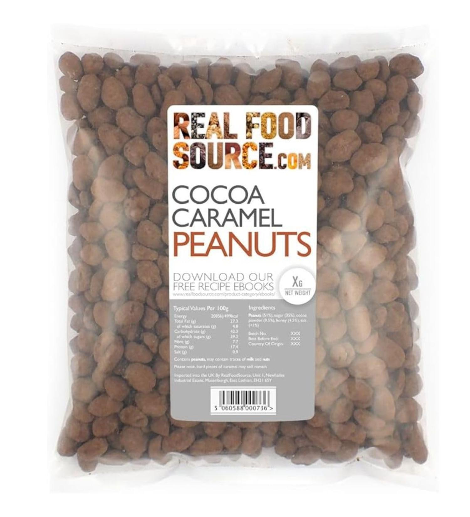RealFoodSource Cocoa Caramel Peanuts 1kg