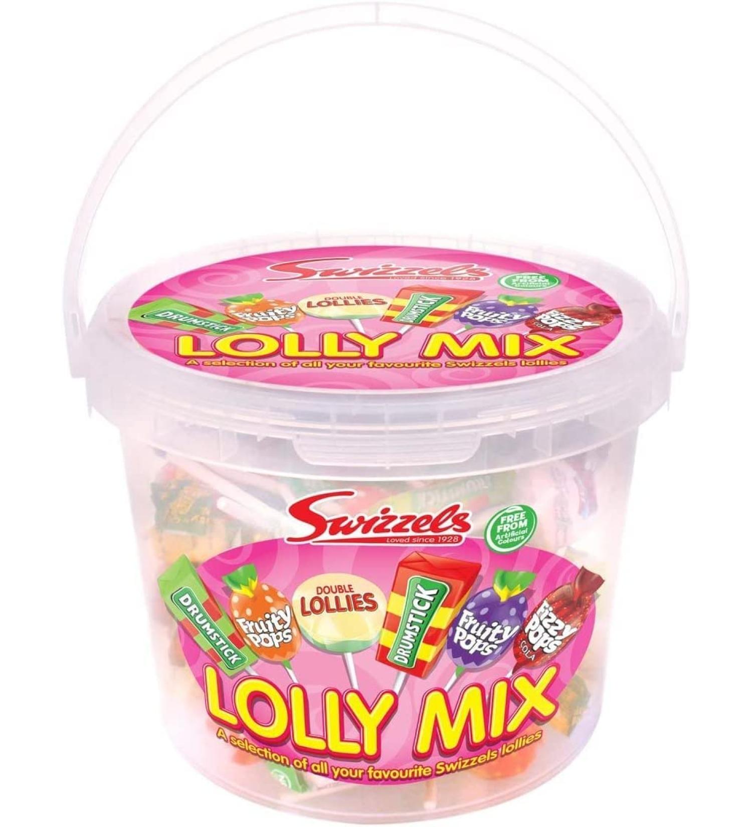 Selection Sweet Tub Swizzels Lolly Mix Kids Party Sweets Bucket Variety | 1.06Kg | Selection of favourite Swizzels Lollies | Family Share Pack | Ideal Present | Sold by Essential Products - Buy Online on GoSupps.com