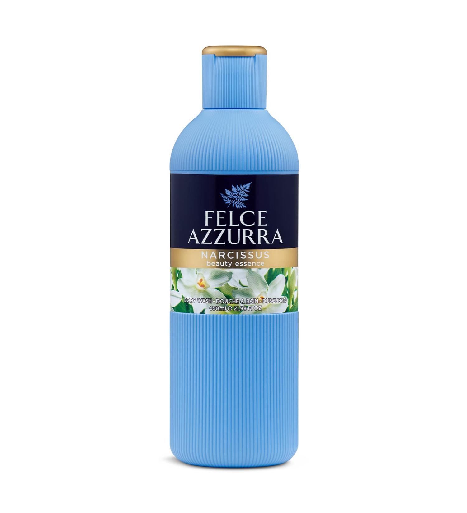 Felce Azzurra Narcissus Beauty Essence Body Wash 22 Oz - Infused with Vanilla Flowers, Patchouli, and Citrus Notes - Leaves Skin Soft and Perfumed with Orange, Jasmine, and Vanilla Fragrance - Buy Online on GoSupps.com