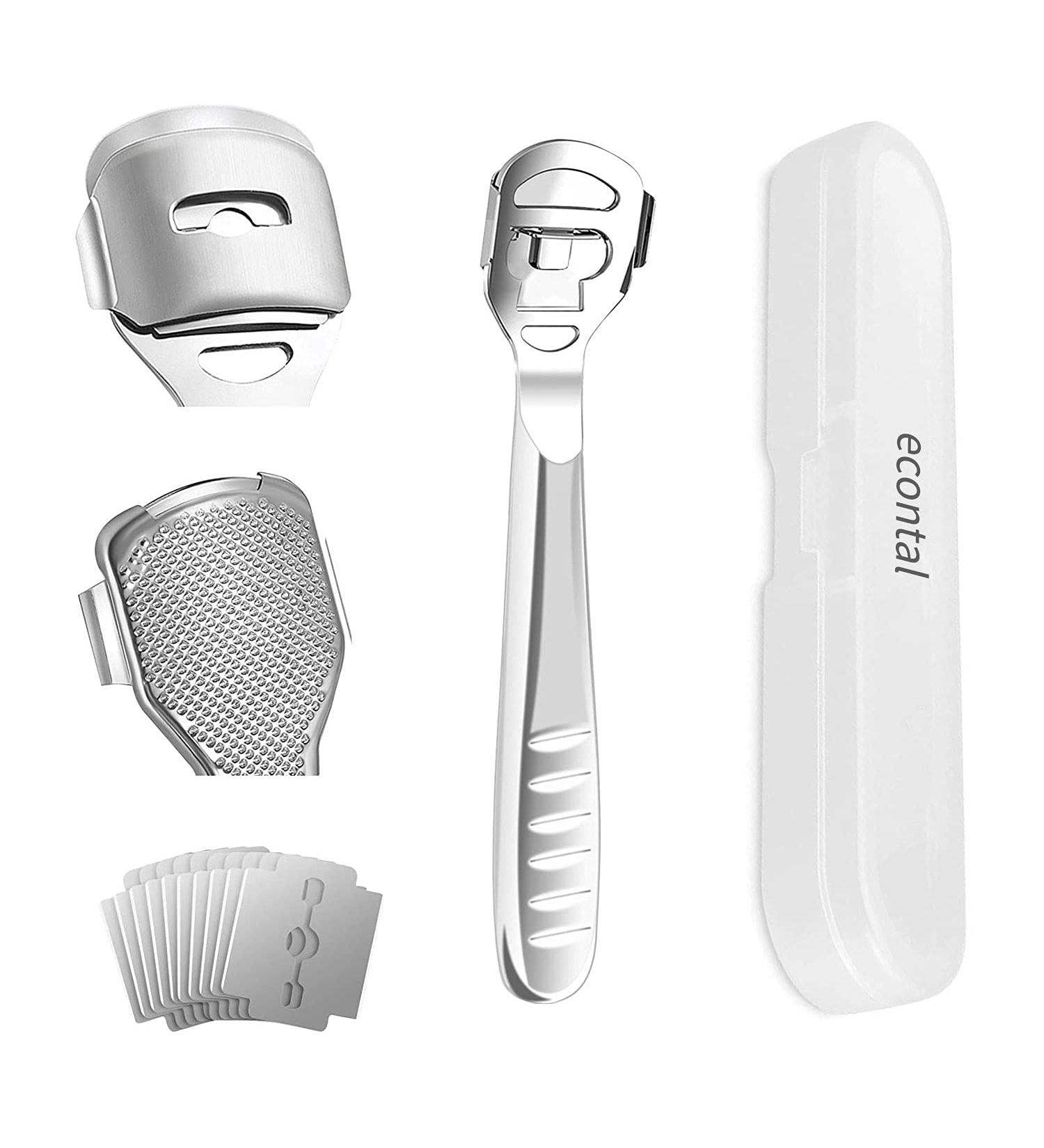Buy Econtal Corneahobel - Stainless Steel Foot Care Tool with 10 Blades | Best Corneal Remover & Rasp for Healthy Feet - Buy Online on GoSupps.com