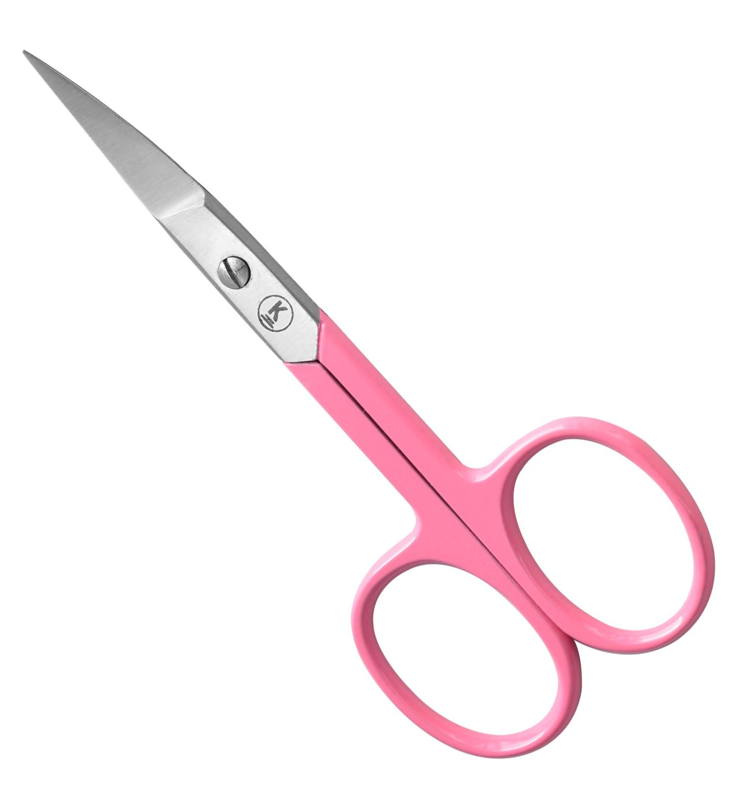 K-Pro Professional Nail Scissors for Men and Women - Curved Pink | Precision Fingernail Clippers - Buy Online on GoSupps.com