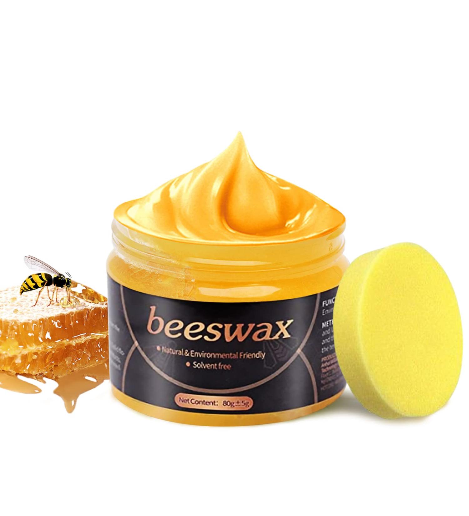 Natural Beeswax Furniture Polish 3oz - Wood Seasoning Beeswax for Furniture, Floors & More - Buy Online on GoSupps.com