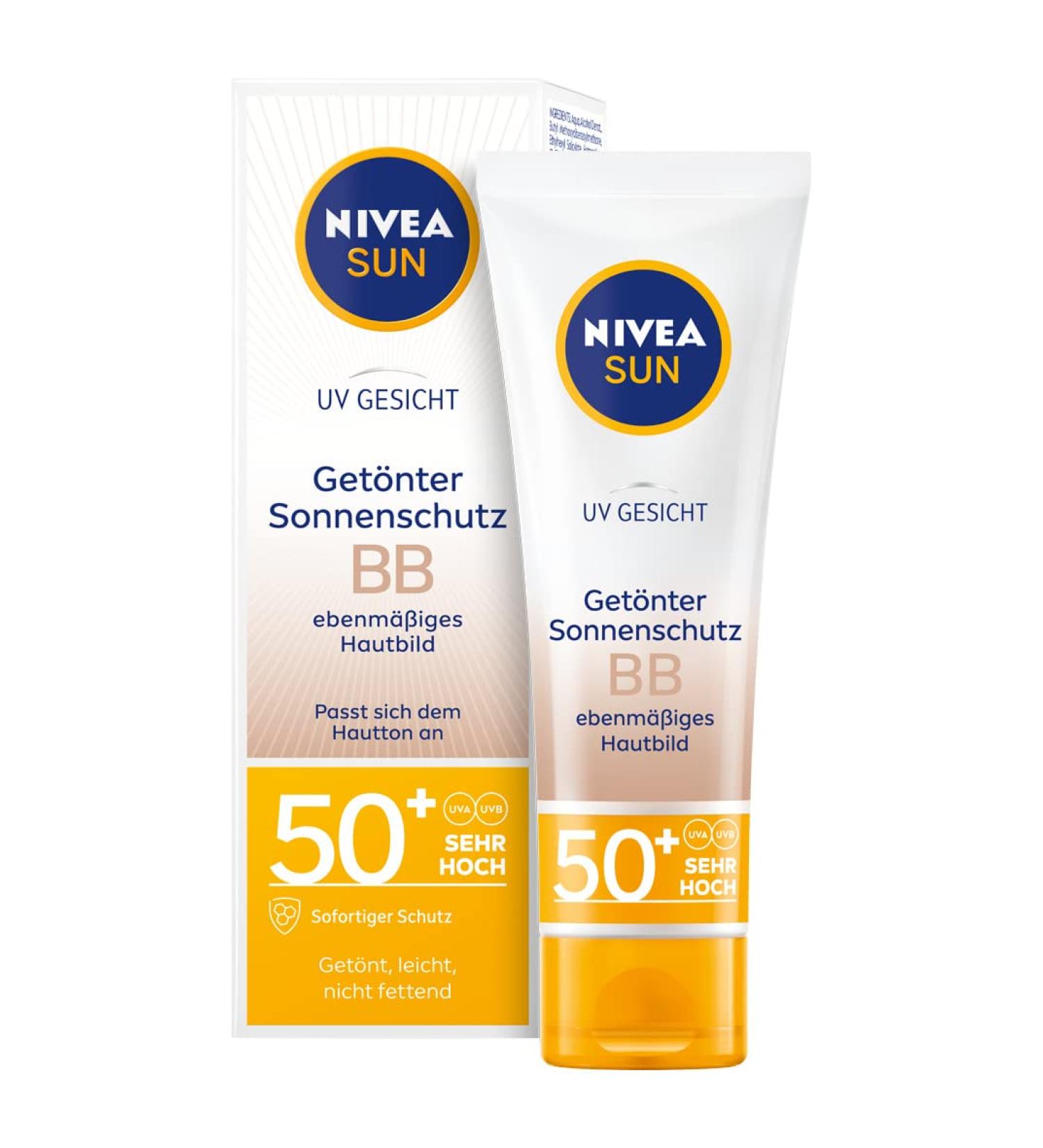 NIVEA SUN UV Face Sun Protection BB Even Skin Texture 50 ml LF50+ - Buy Online on GoSupps.com