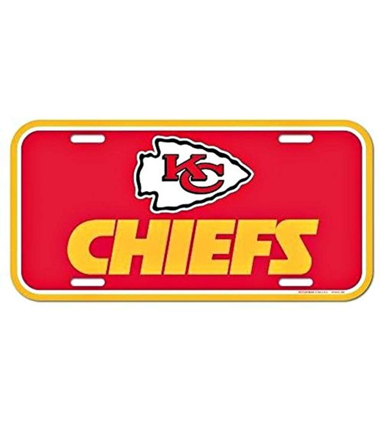 WinCraft NFL License Plate Kansas City Chiefs