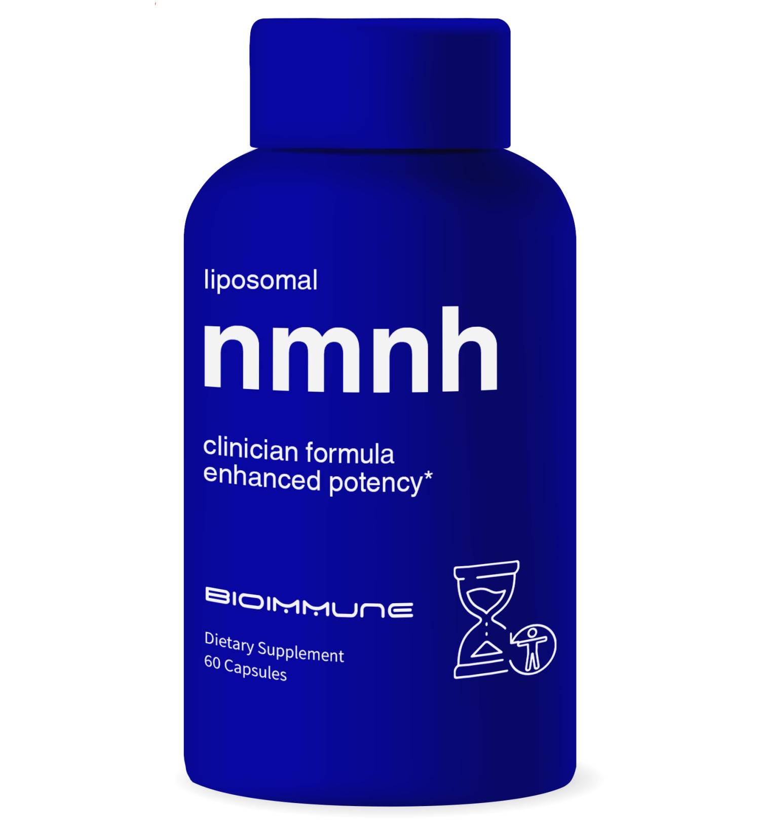 BioImmune Emiquil Liposomal NMNH 500mg 60 Capsules NAD Supplement (NMN Alternative) 10X NAD+ Levels for Anti-Aging - Buy Online on GoSupps.com
