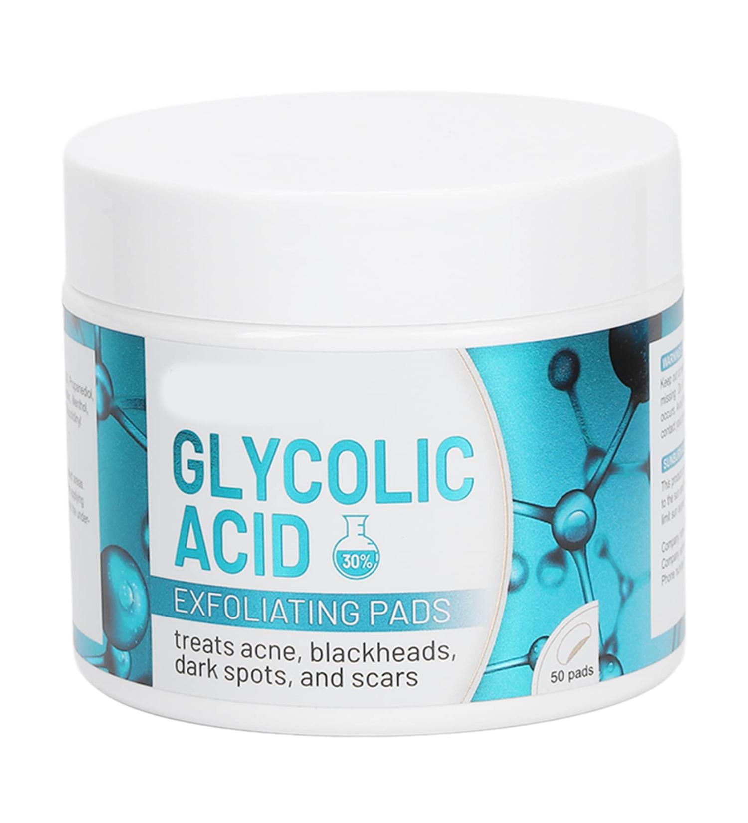Zyyini 30% Glycolic Acid & Salicylic Acid Pads 50Pcs - Exfoliating Acne Wipe for Scar Removal - Buy Online on GoSupps.com