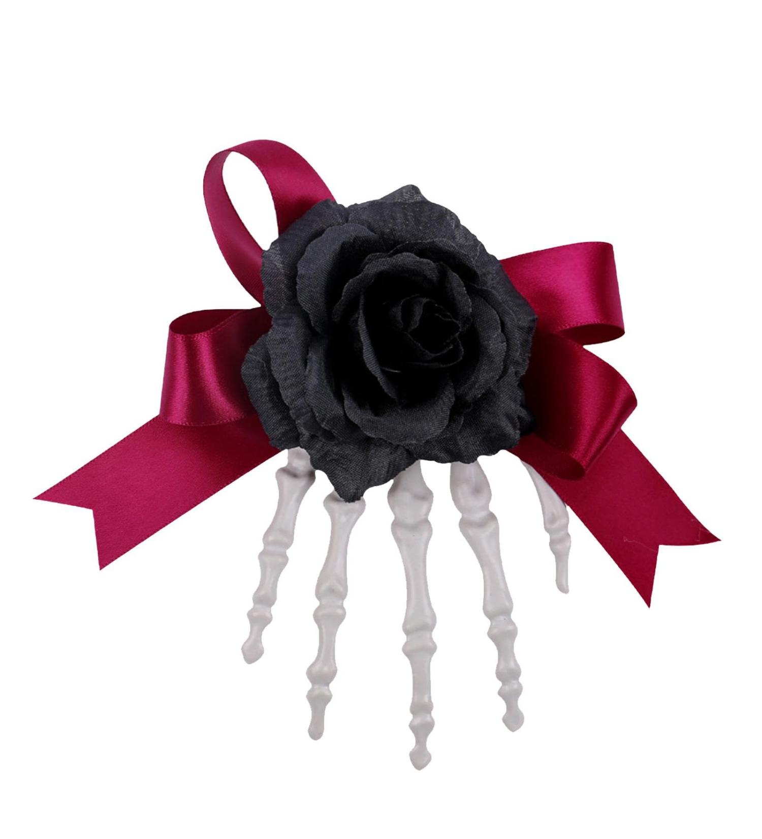 Halloween Skeleton Claws Hair Clips Bowknot Skull Skeleton Hands Bone Hand Hair Clip | Skull Skeleton Hands Bone Hair Clip with Flower Skull Hand Barrettes for Thick and Thin Hair Black - Buy Online on GoSupps.com