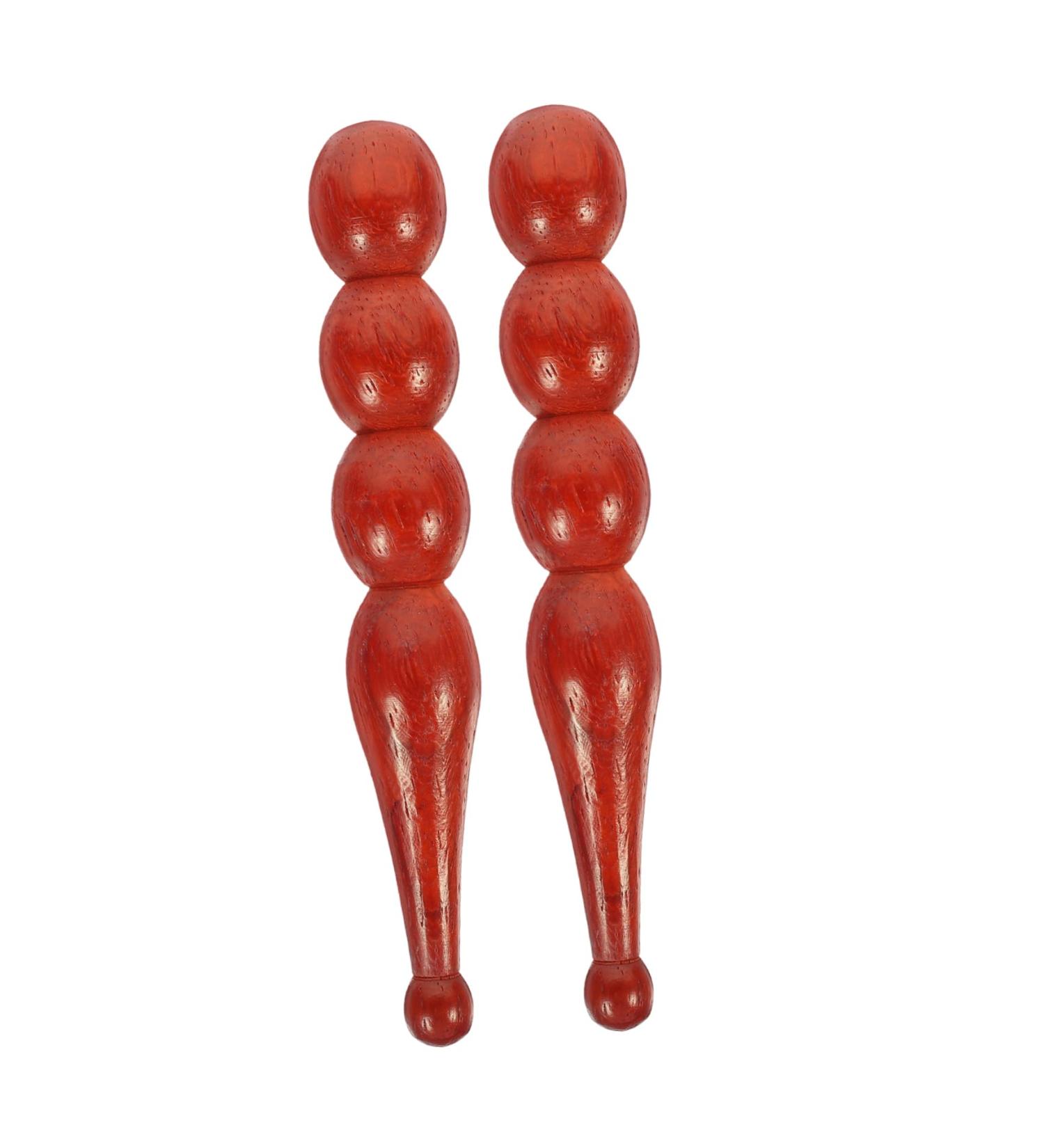 Buy Plafope Wooden Massage Scooter Tools - 2-Piece Hand & Foot Roller Set | Effective Wood Massage Hammer | 13x2.5cm | International Shipping - Buy Online on GoSupps.com