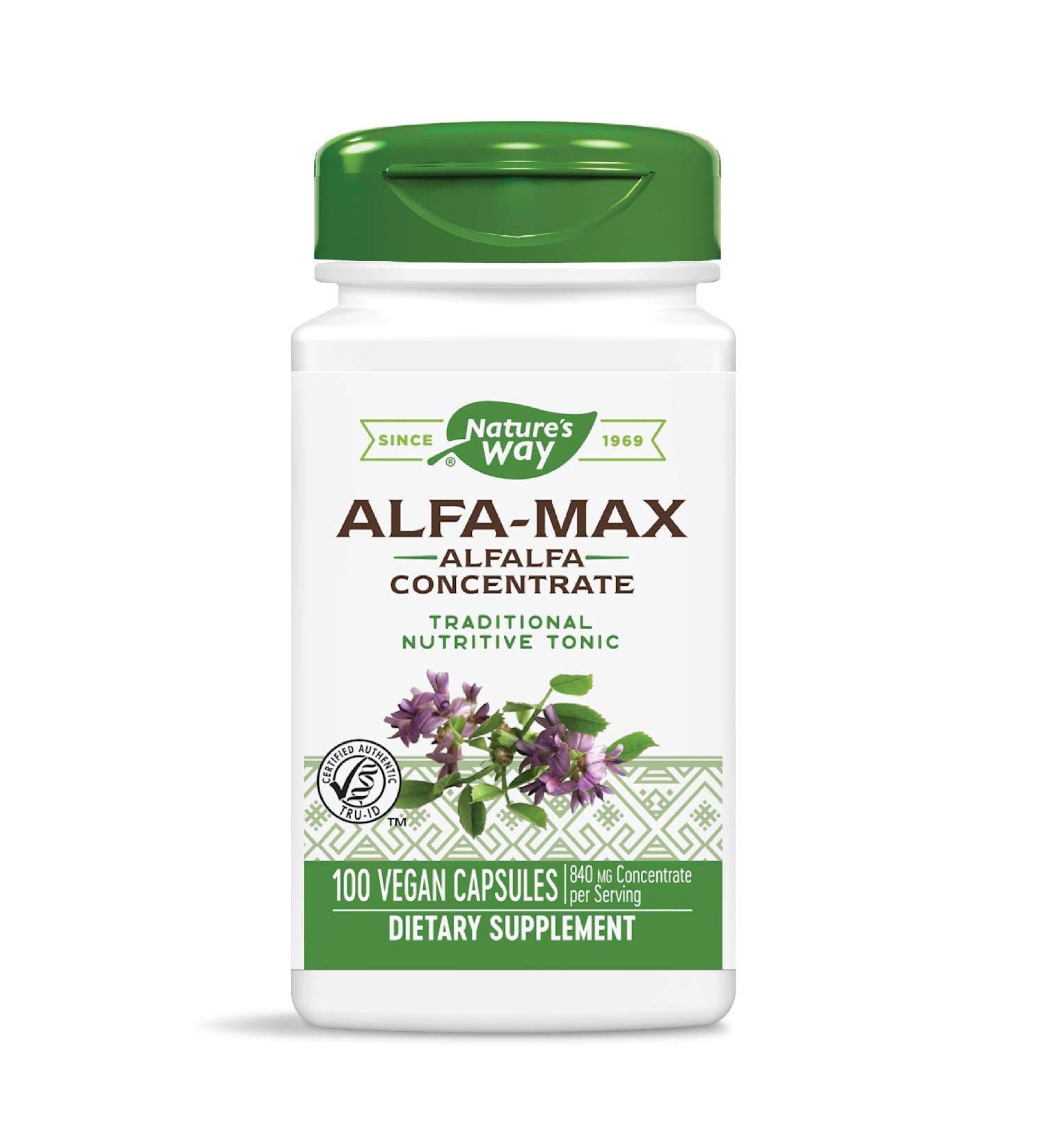 Nature's Way Alfa-Max 840 mg - Premium Herbal Supplement, 100 Capsules - Buy Online on GoSupps.com