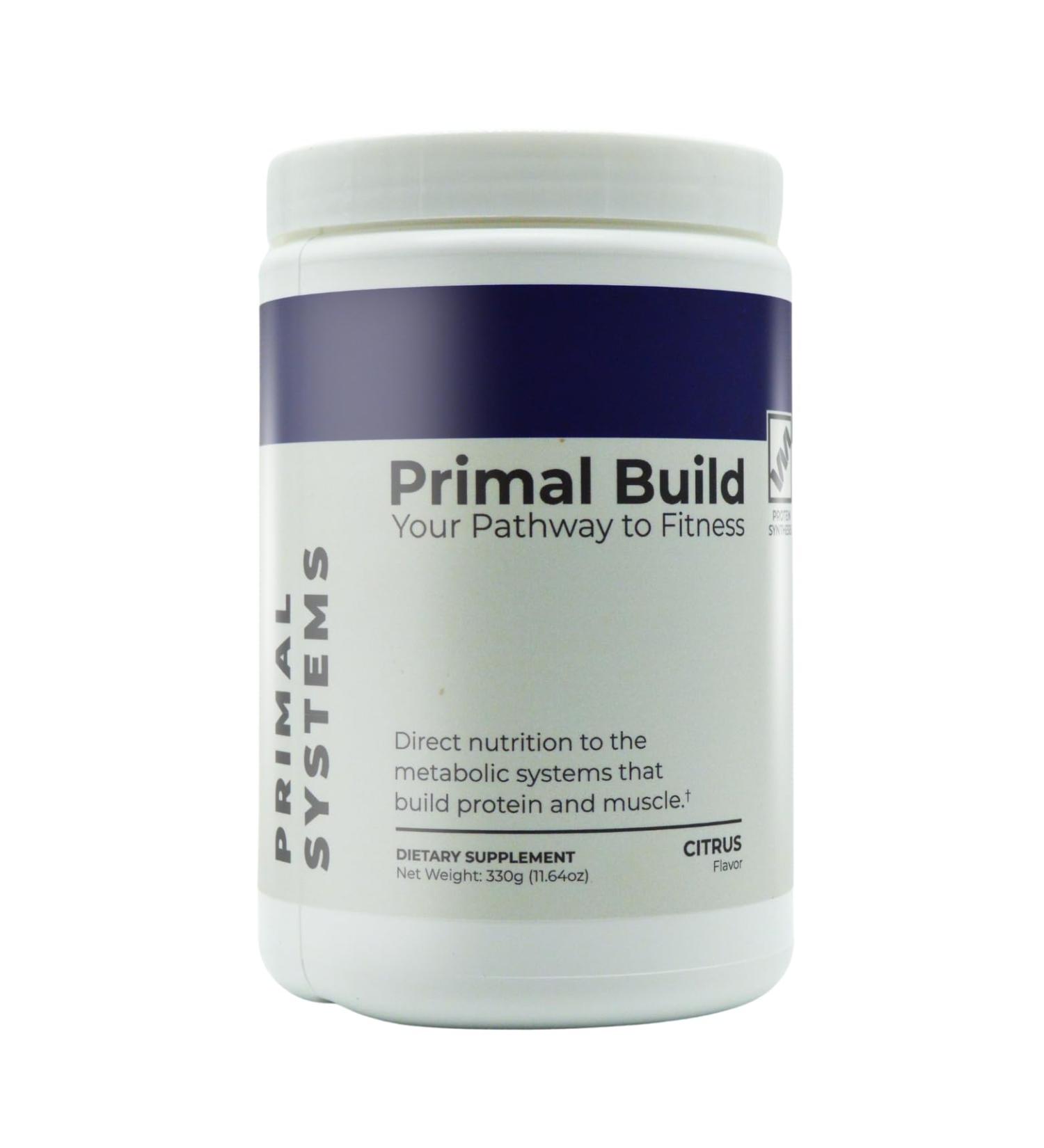 Primal Build Pre Workout Powder - EAA Amino Energy for Men & Women - Maximize Gains & Reduce Muscle Soreness - Citrus Flavor (30 Servings - Buy Online on GoSupps.com