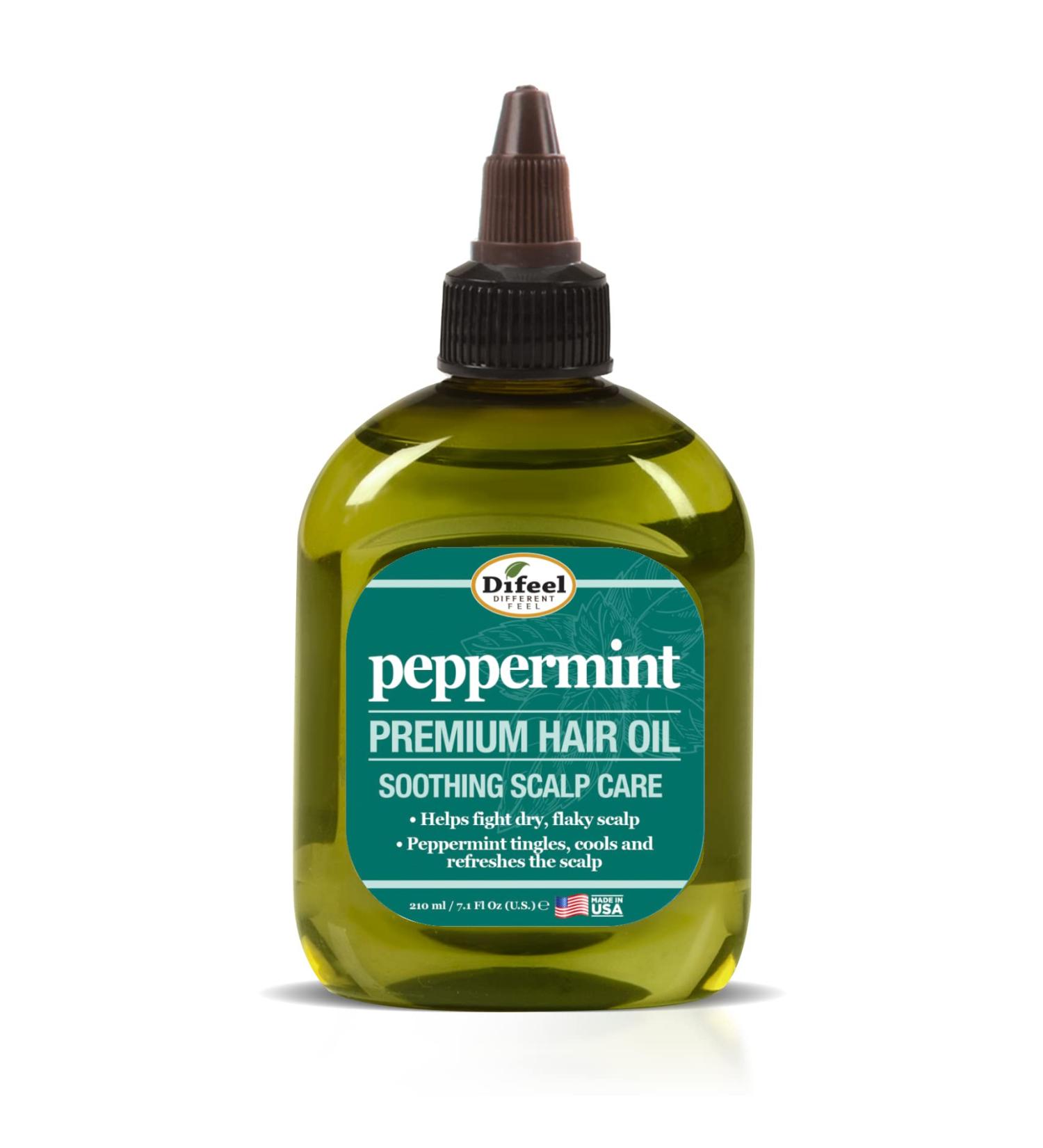 Difeel Peppermint Scalp Care Hair Oil - 7.1 oz | Soothes and Nourishes Scalp | Promotes Healthy Hair Growth - Buy Online on GoSupps.com