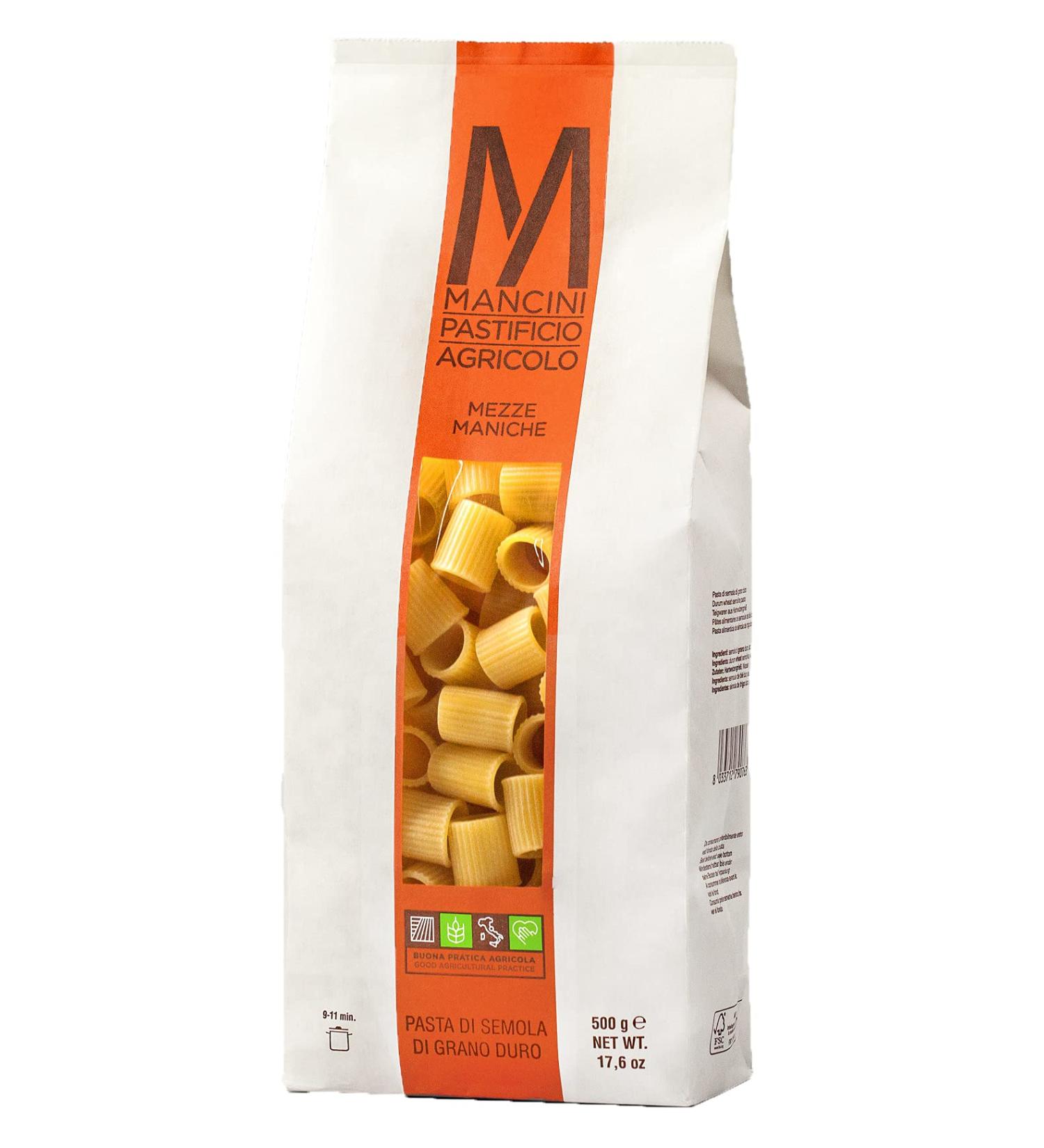 Pasta Mancini Mezze Maniche (500 Gram (17.6 Ounce)) - Buy Online on GoSupps.com
