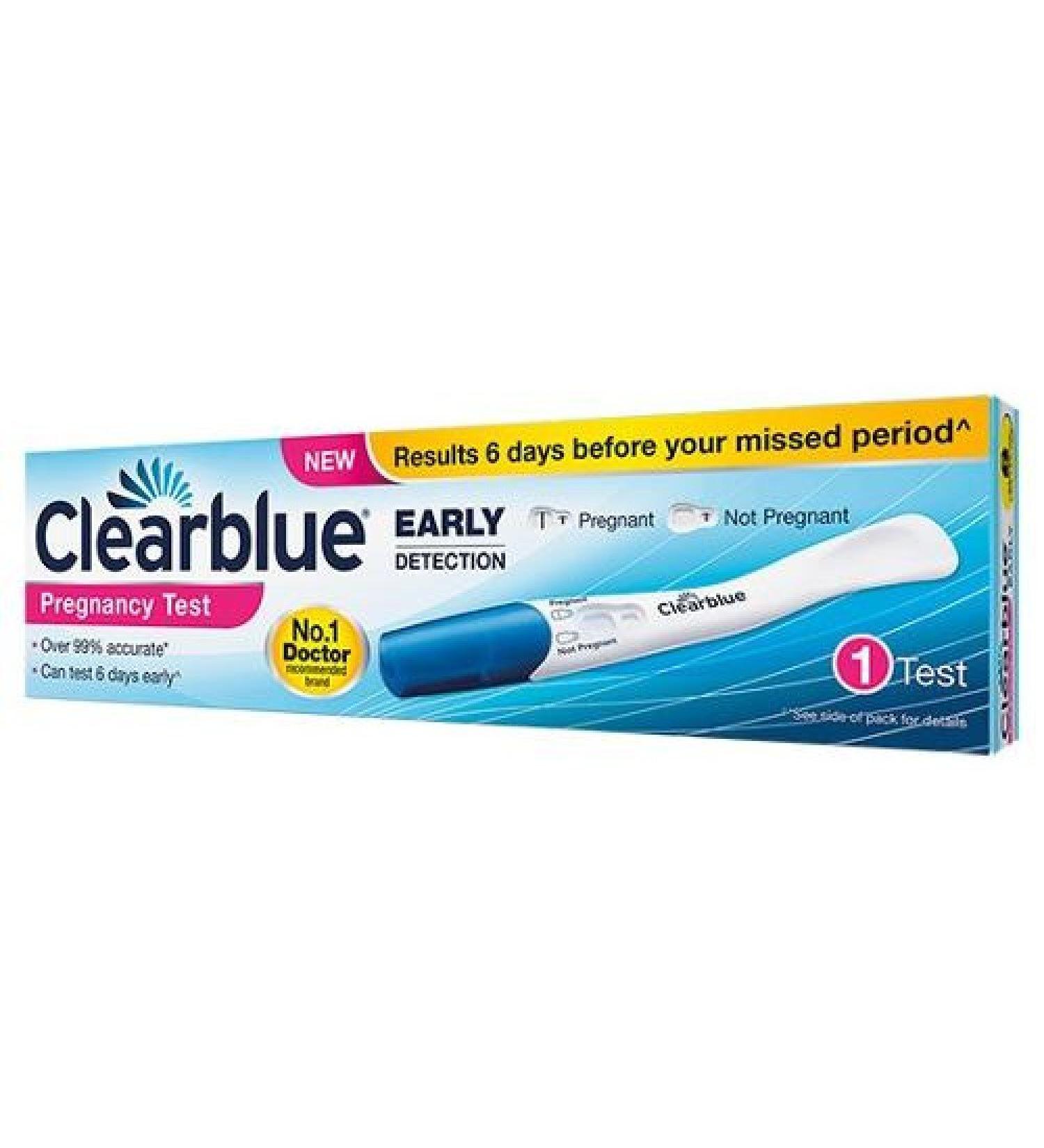 Early Clearblue pregnancy test