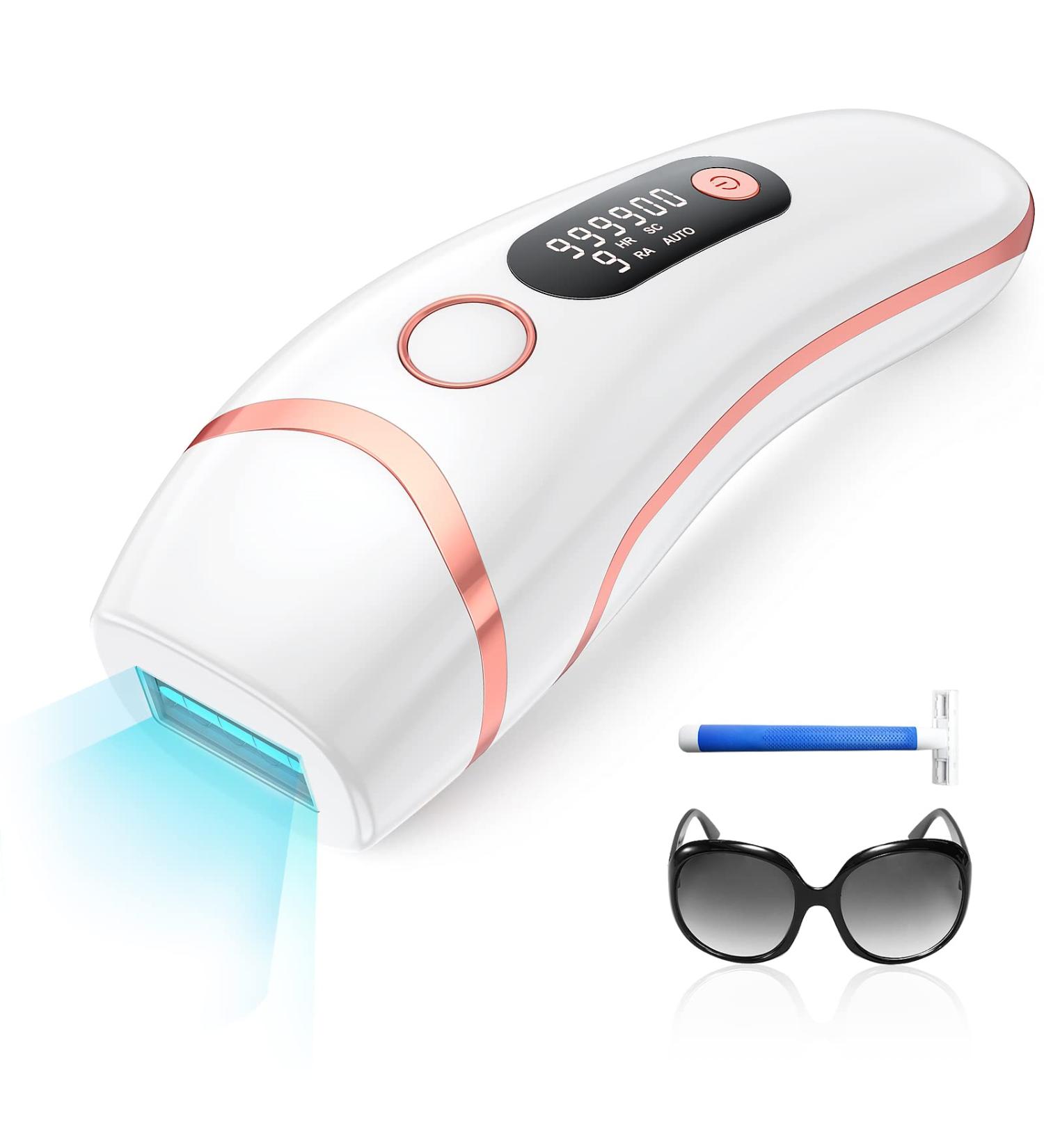 3-in-1 IPL Laser Hair Removal Device for Men and Women | 9 Energy Levels | 999,999 Flashes | At-Home Permanent Hair Remover for Whole Body - Buy Online on GoSupps.com