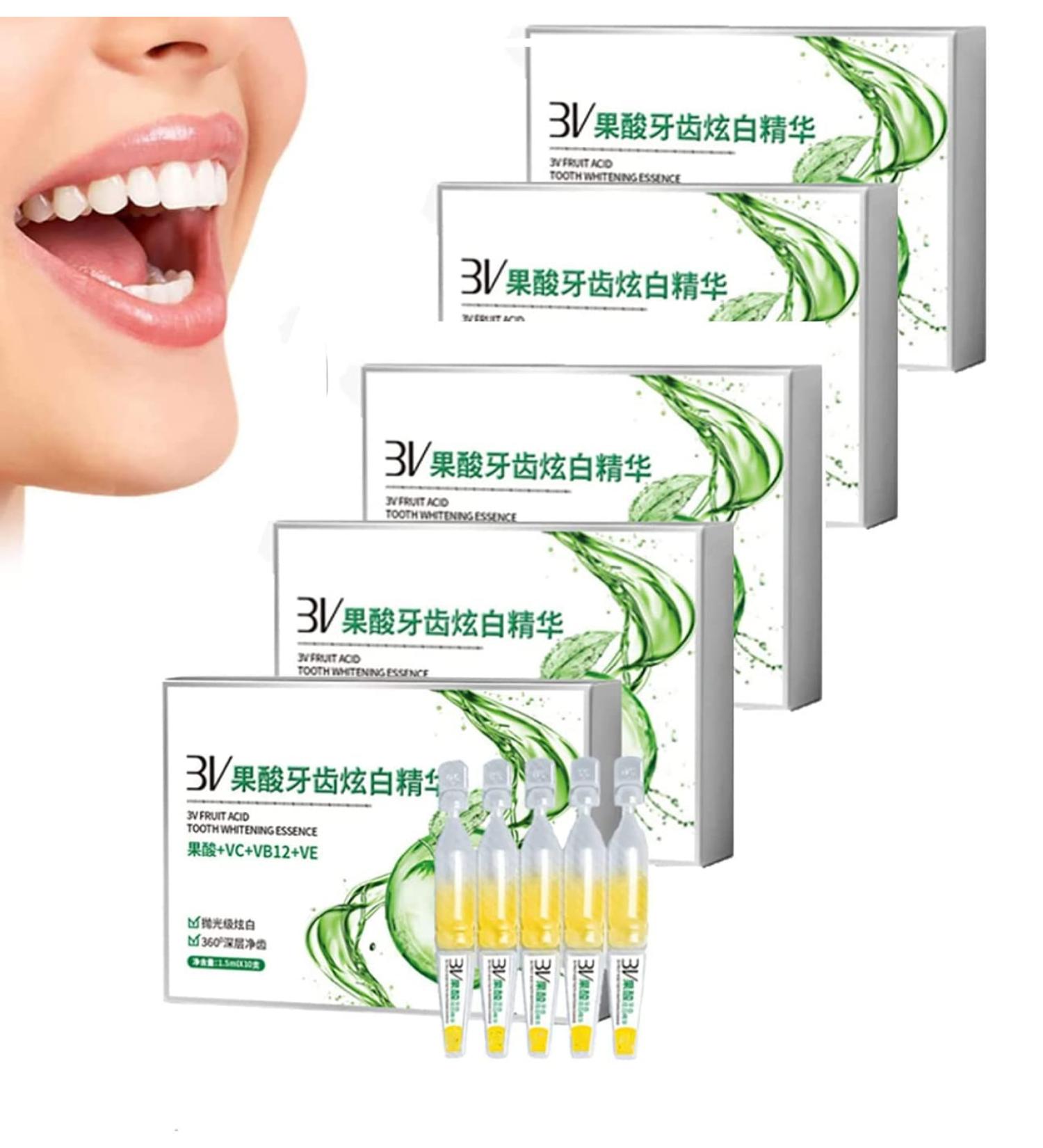 Shop Tlopa Ampoule Toothpaste & Serum | Ambullal Essence Toothpaste | 3V Fruit Acid Tooth Whitening - 50 Pieces to Remove Tartar & Bad Breath - Buy Online on GoSupps.com