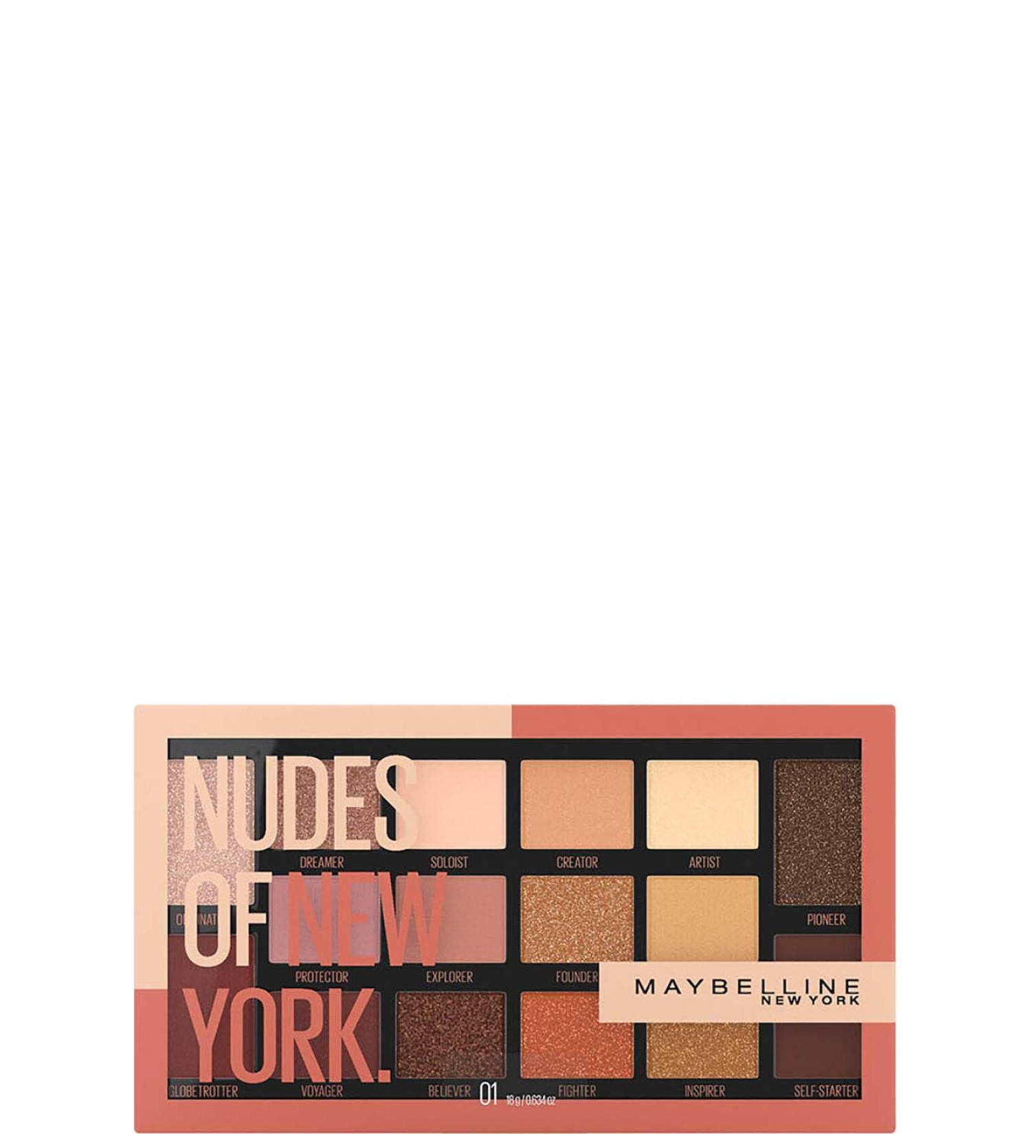 Buy Maybelline New York The Nudes Eyeshadow Palette - 16 Multicolored Shades for Perfect Looks | International Shipping Available - Buy Online on GoSupps.com