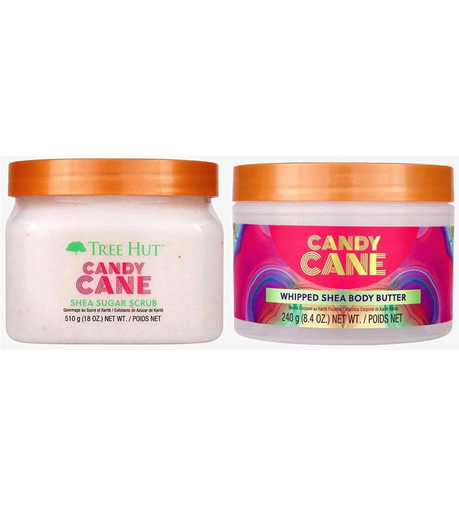 Tree Hut Candy Cane Shea Sugar Body Scrub & Whipped Body Butter - 18oz & 8.4oz | International Shipping Available - Buy Online on GoSupps.com