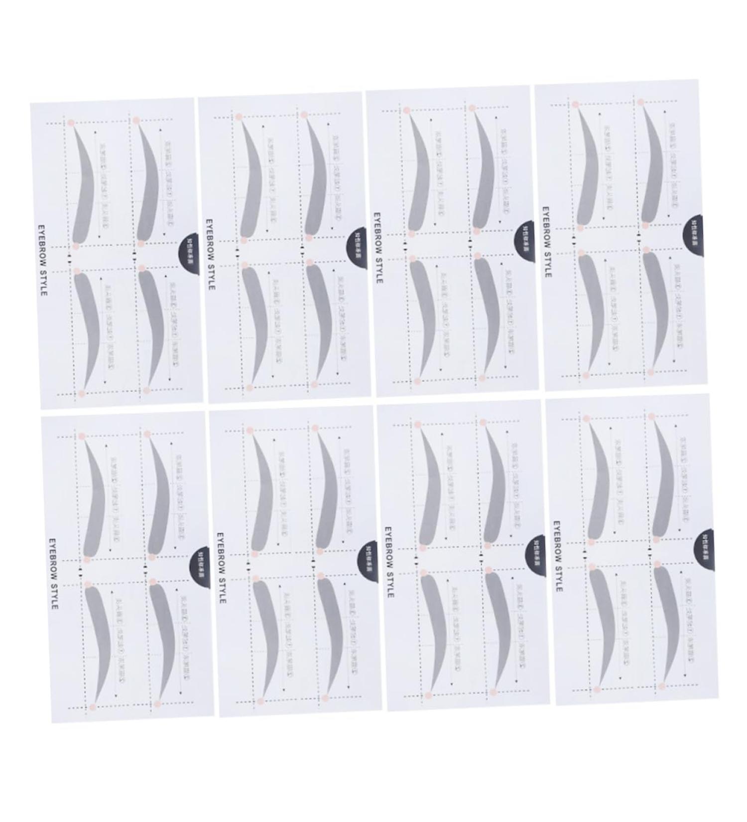 Outanaya 2 Eyebrow Card Eyebrow Template Easy Eyebrow Stencil Makeup Kit Simple Card A607 - Buy Online on GoSupps.com