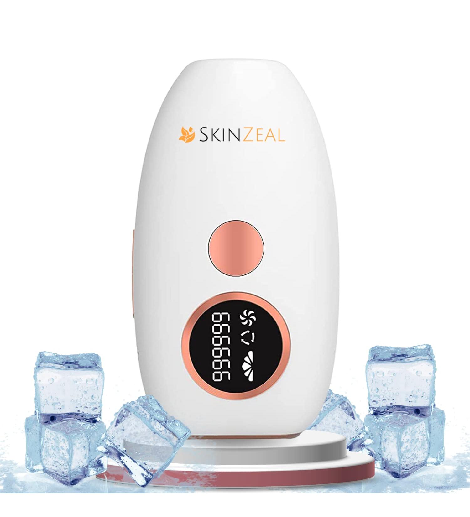 Skinzeal IPL Hair Removal Laser Device - 999 999 Pulses 5 Energy Levels Painless for Body Armpit Face & Bikini - Suitable for Women & Men - Buy Online on GoSupps.com