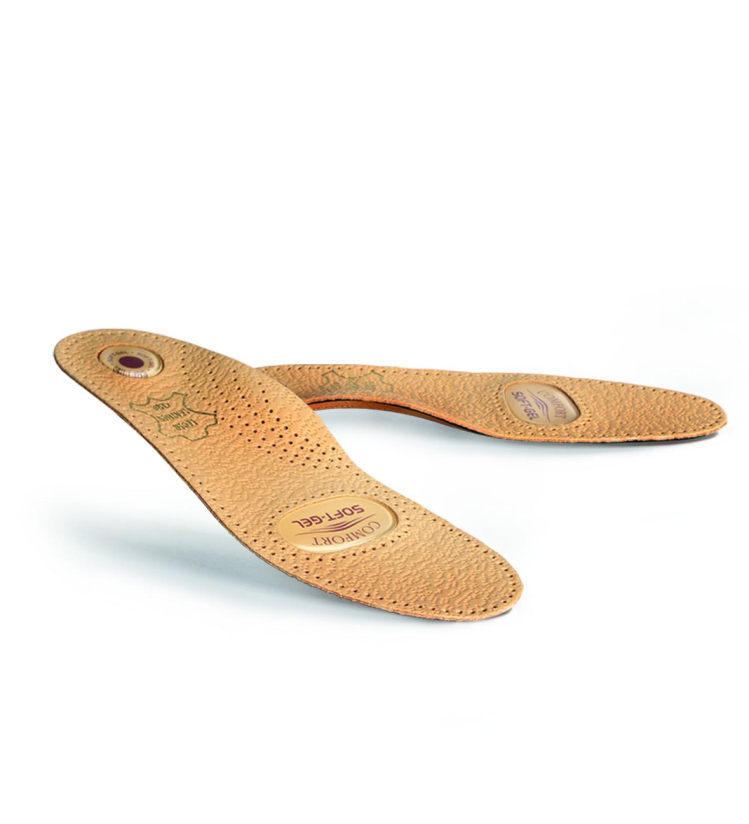 Orthopedic Shoe Inserts - High-Quality Leather Insoles with Gel Cushions for Men & Women | Kaps Relax Gel | All Sizes Available (44 EUR) - Buy Online on GoSupps.com