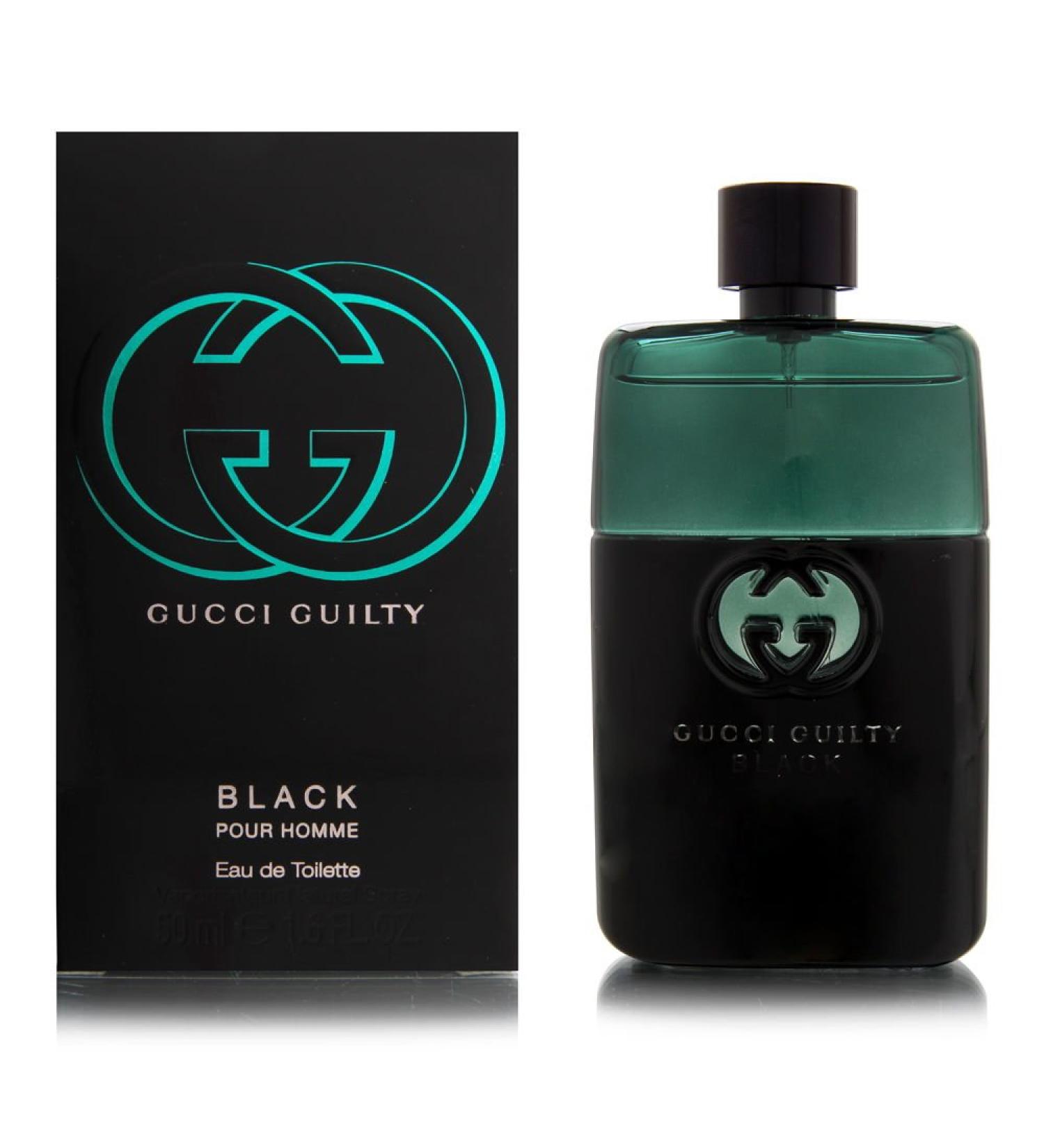 Gucci Guilty Black by Gucci for Men 1.6 oz Eau de Toilette Spray Fresh 1.6 Fl Oz (Pack of 1)