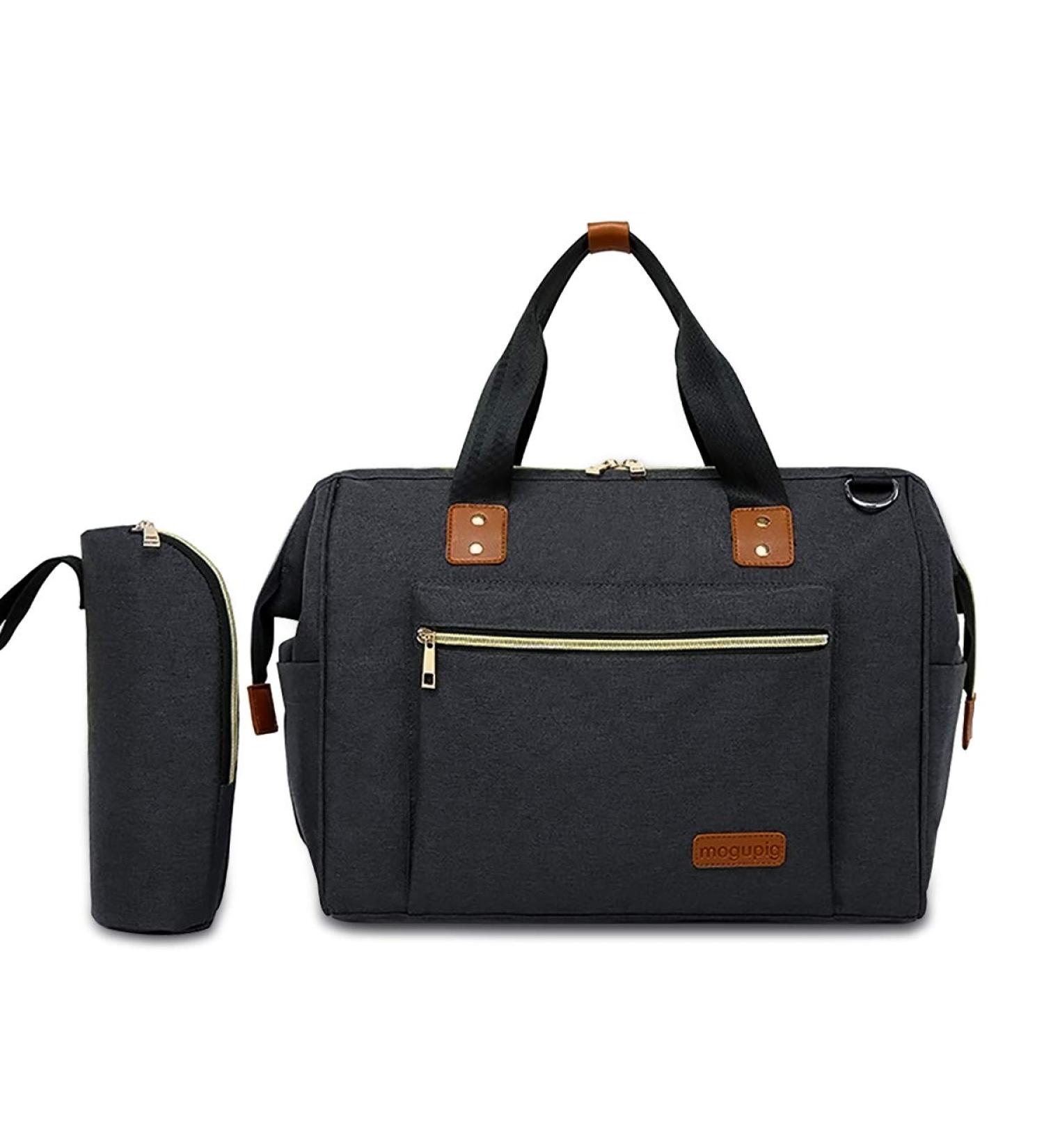 SONARIN Baby Nappy Changing Bag | Insulated Pocket, Waterproof, Large Capacity | Stylish & Durable | Black - Buy Online on GoSupps.com