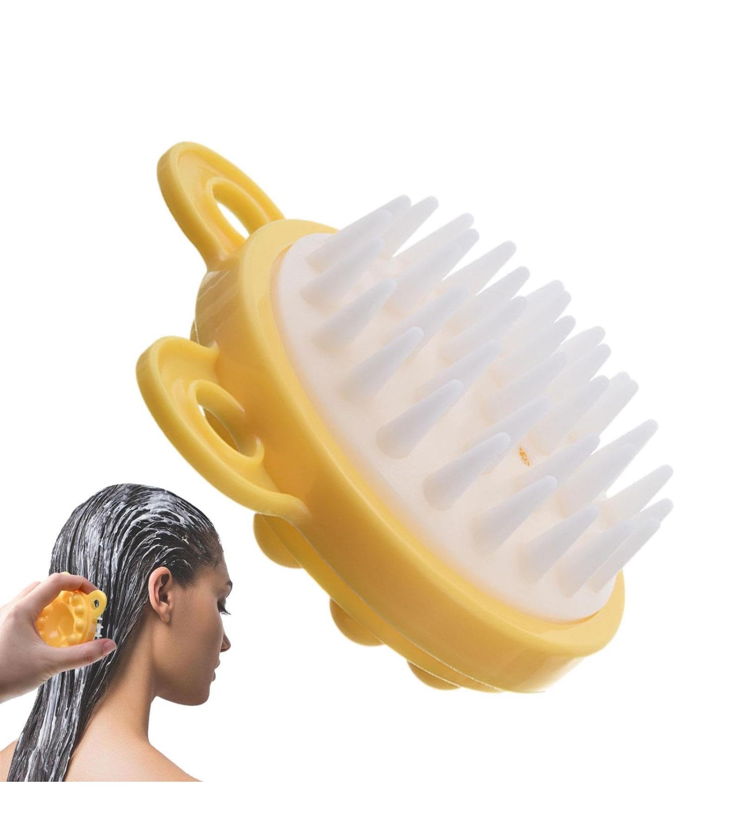 Ulapithi Head and Scalp Massage Device | Portable Silicone Scrubber for Hair Growth & Relaxation - Shampoo & Shower Brush - Buy Online on GoSupps.com