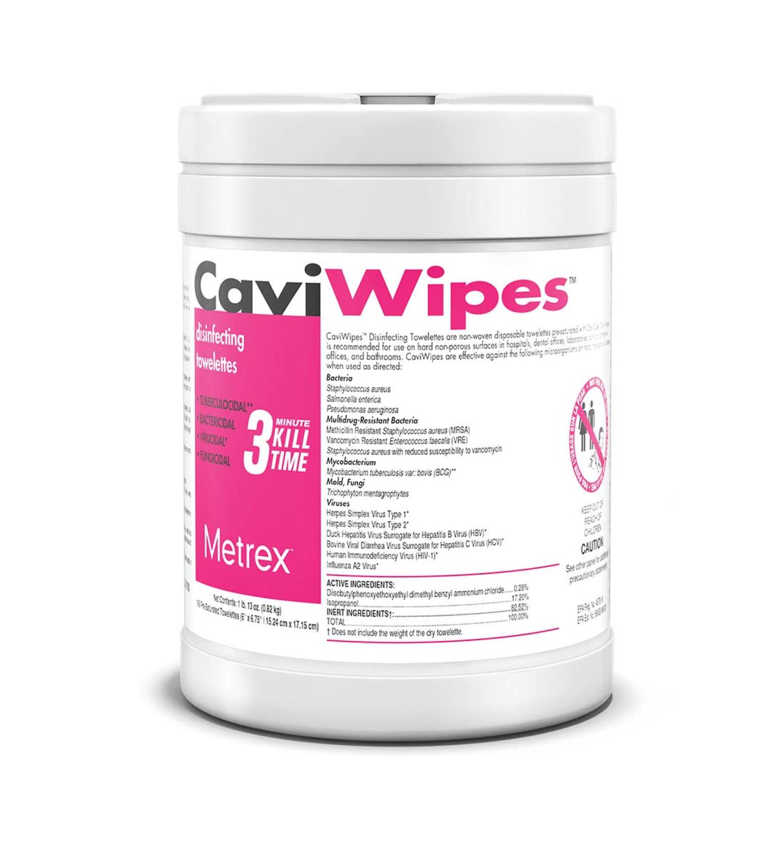 CaviWipes 160ct - Disposable Germicidal Cleaner & Healthcare Disinfecting Wipes - Buy Online on GoSupps.com