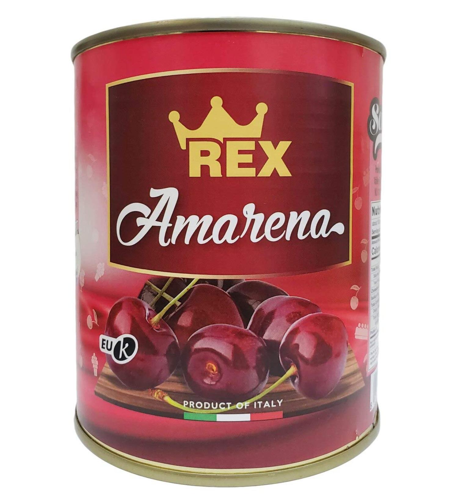 REX Amarena Cherries in Syrup 35.27 oz - Premium Italian Sour Cherries - Buy Online on GoSupps.com