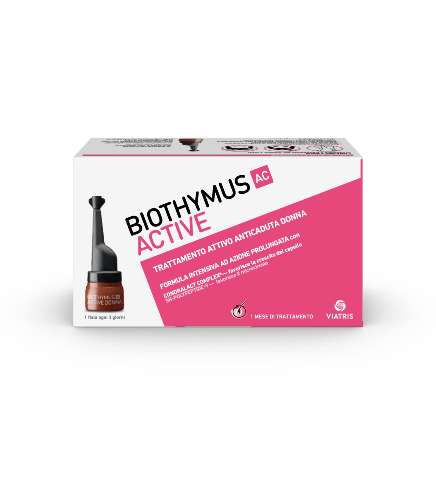 Biothymus AC Active Anti-Fall Treatment for Women - 10 Ampoules 150g | International Shipping Available - Buy Online on GoSupps.com