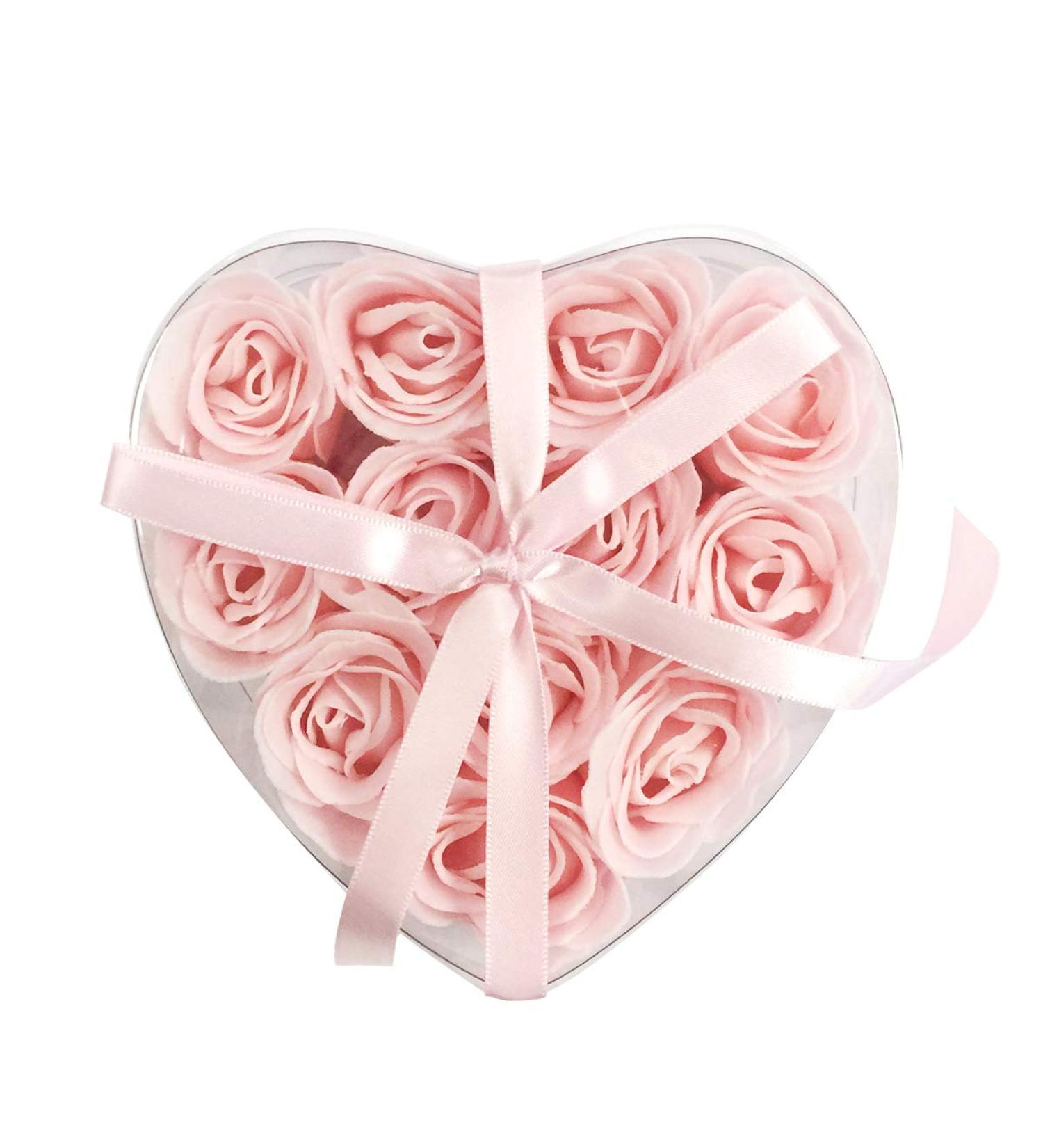 Rose Scented Pink Rose Soaps (Set of 12)