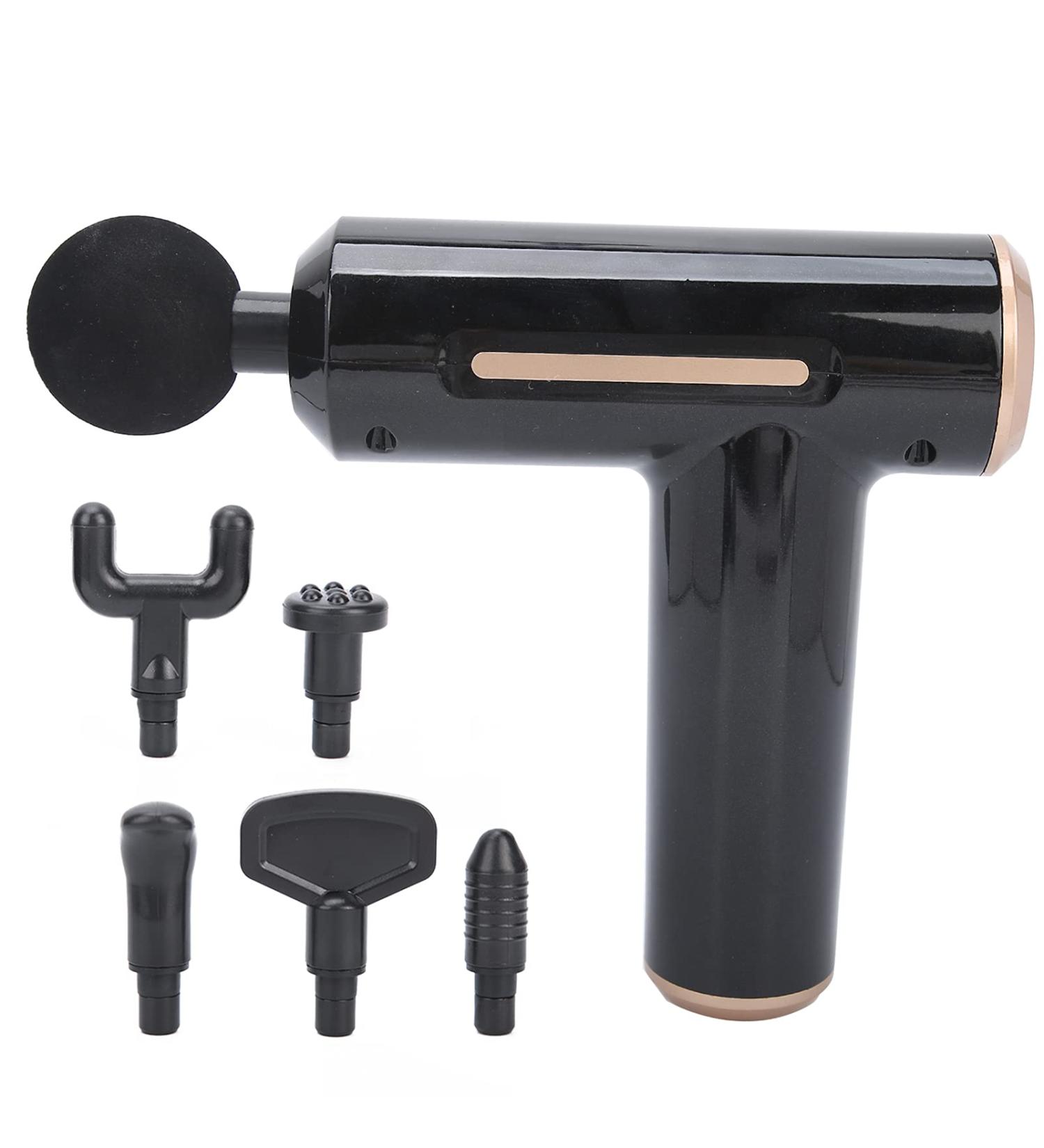 Vibration Relation Electrical Muscle Massage Device - Adjustable Mini Fitness Massager for Home & Gym (Black Button) | International Shipping - Buy Online on GoSupps.com