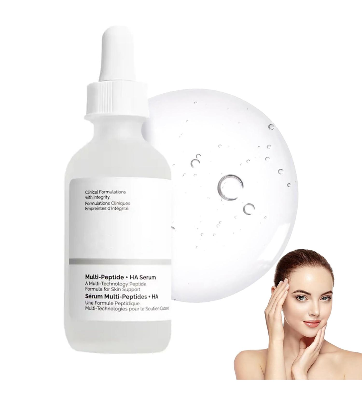 Multi-Peptide + HA Serum for Face Anti-aging Advanced Regenerating Collagen Peptide Serum Firming & Smoothing Face Serum for Fine Lines & Wrinkles Hydrating Skincare For All Skin Types(30ML) - Buy Online on GoSupps.com