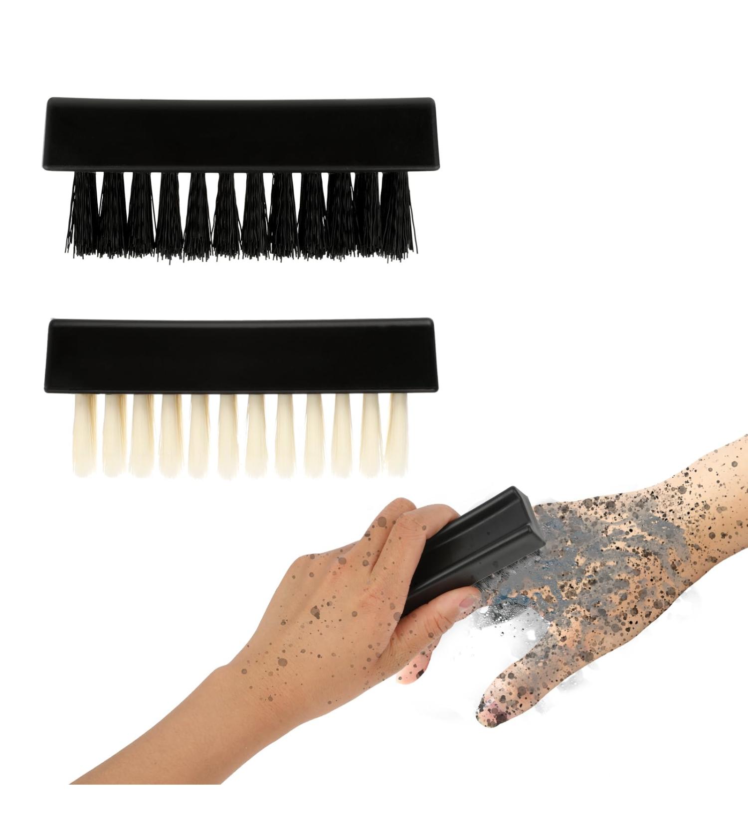 Amaxiu Hand Nail Brush for Cleaning Fingernails Durable Nylon Firm Stiff Scrub Bristles Nail Scrubber Brushes for Men Mechanics Gardeners Scrubbing under Fingers Foot Toes(2 Pack Black+Yellow) - Buy Online on GoSupps.com