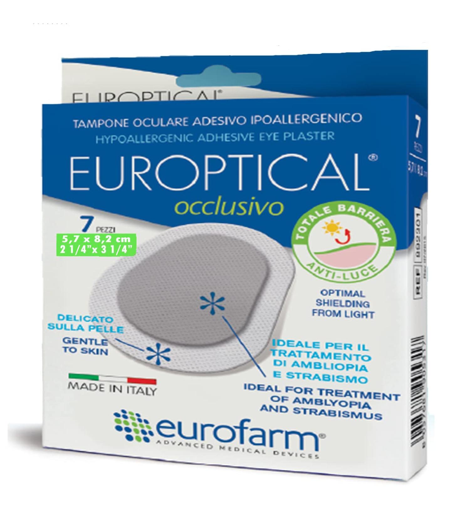 Buy Europtical Occlusivo Sterile Eye Patch for Strabismus & Amblyopia - Non-Woven Ready to Use (7 Pieces) - International Shipping Available - Buy Online on GoSupps.com