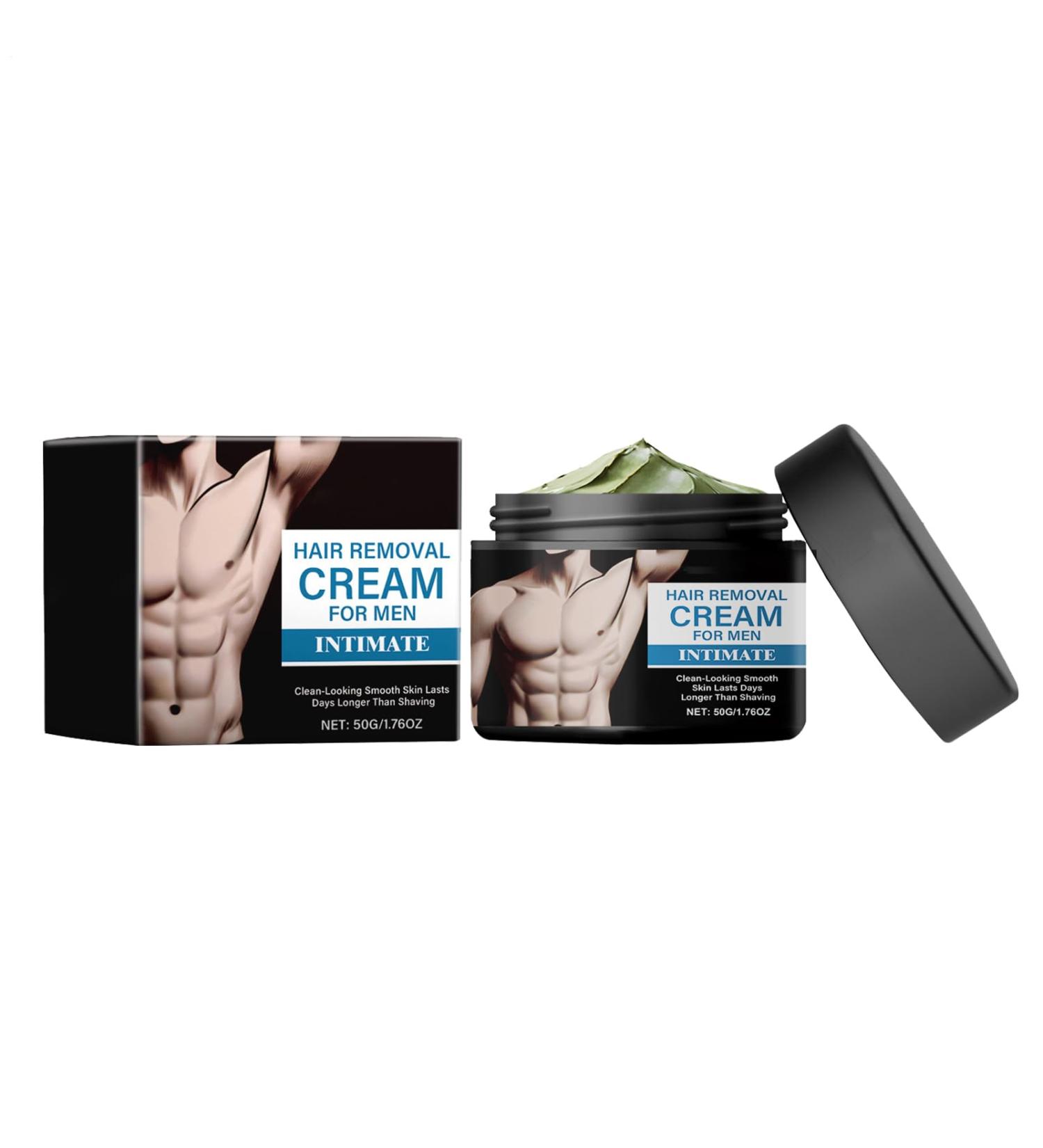 Hair Removal Cream Fast Soothing Balm for Men 50g - Hair Removal Care for Intimate Areas for Body Legs Arms Underarms Back and Intimate Areas - Buy Online on GoSupps.com